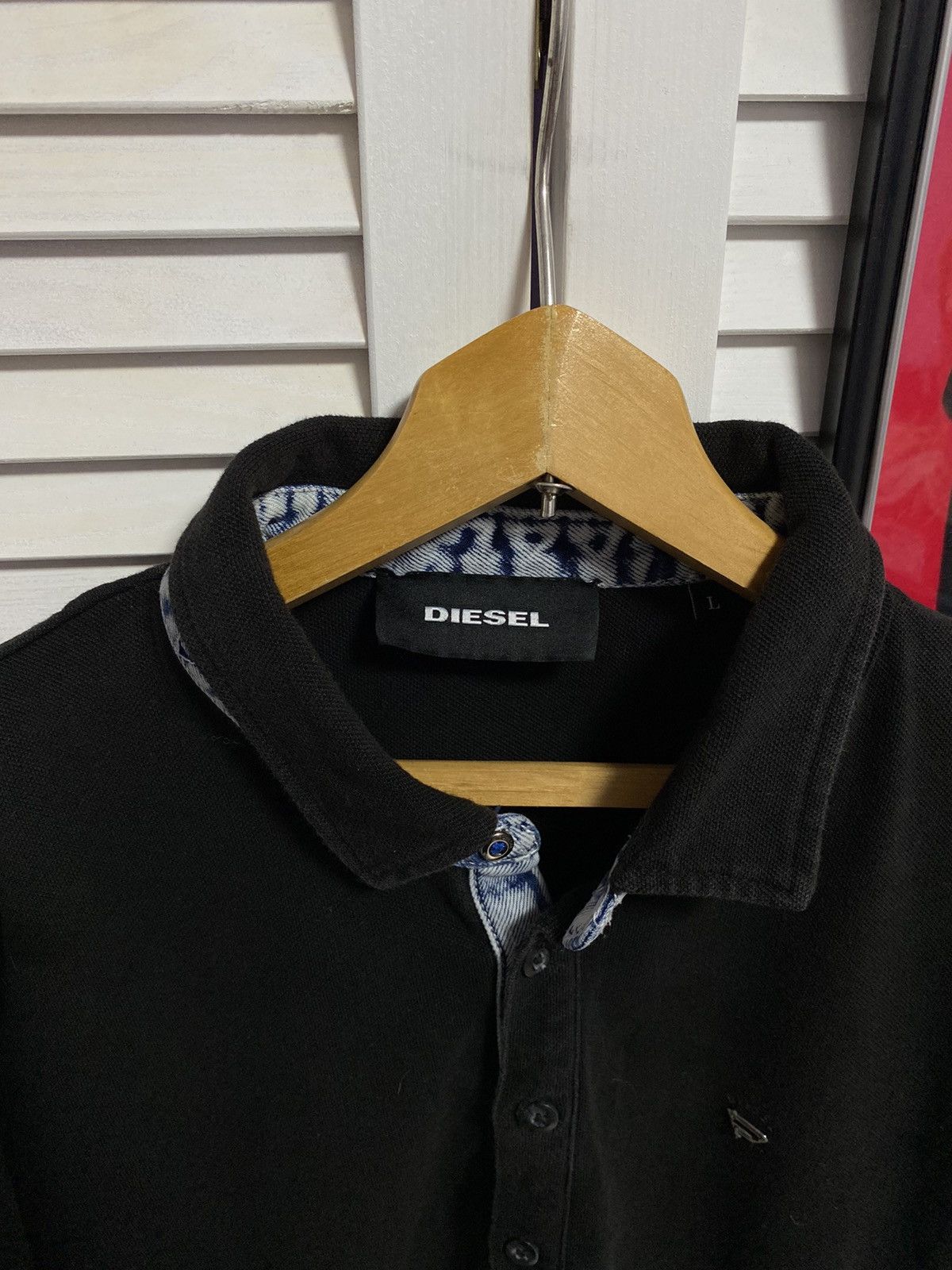 Diesel × Diesel Black Gold Polo Shirt Casual Diesel Metal Logo Jeans Size US L / EU 52-54 / 3 - 5 Thumbnail