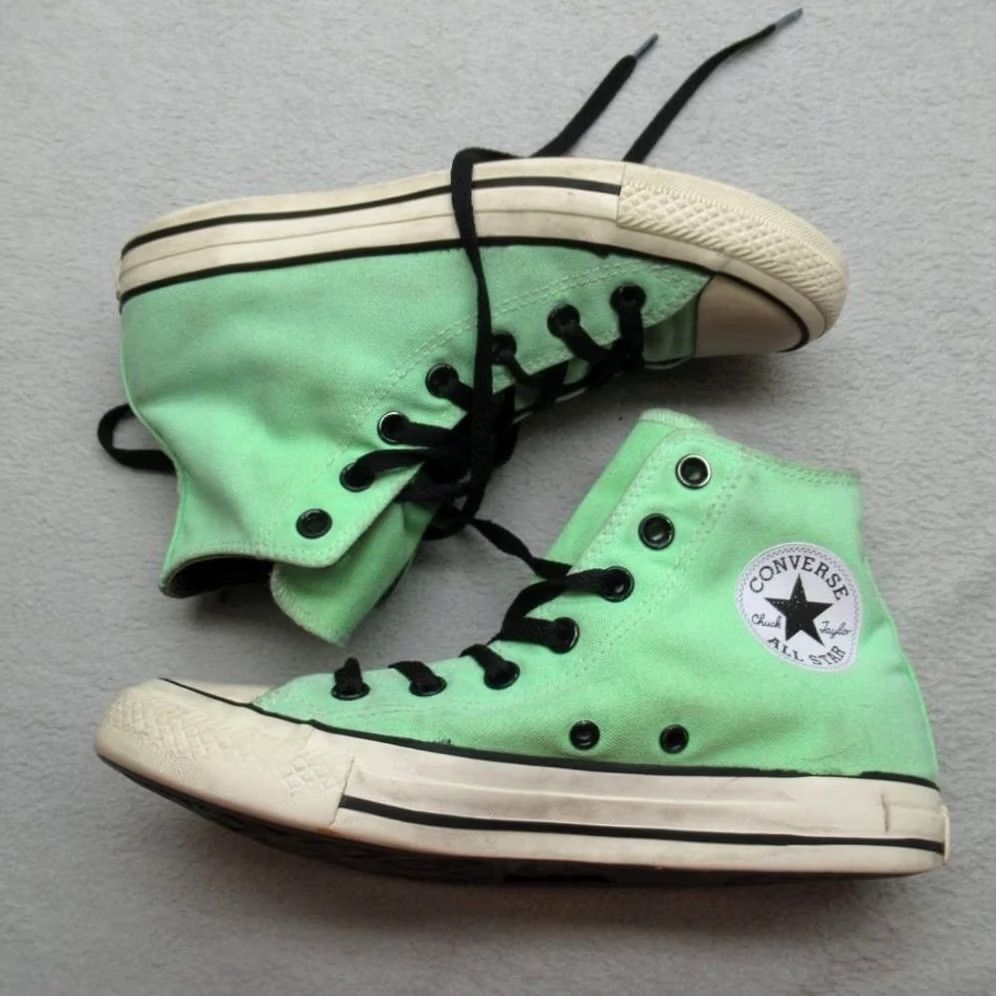 Converse Converse Chuck Taylor Mens 8.5 Womens 10 Green All Star High Top Sneaker Read Size M / US 6-8 / IT 42-44 - 5 Thumbnail