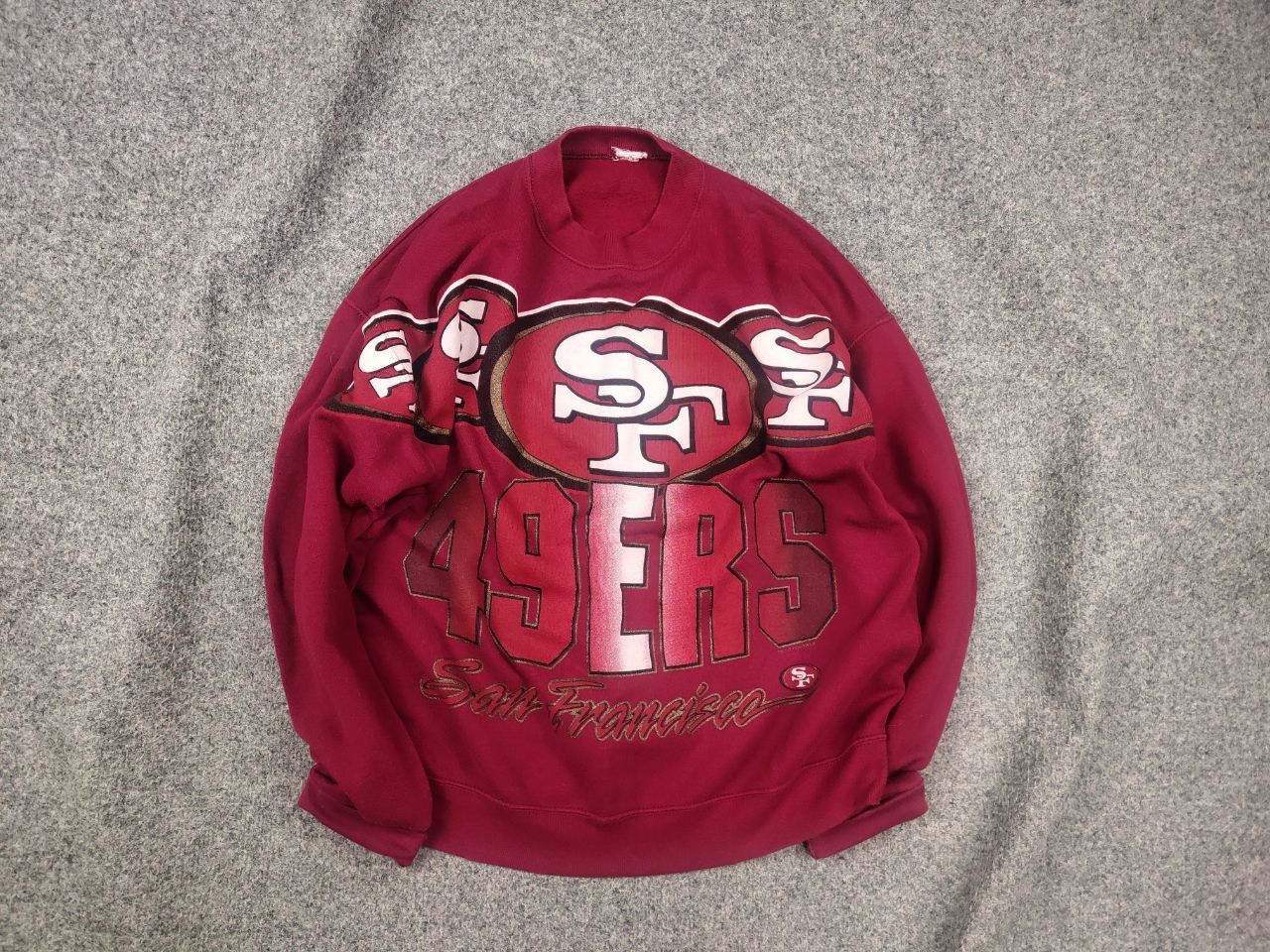 NFL Vintage 90's San Francisco 49ers NFL Big Logo Sweatshirt Size US M / EU 48-50 / 2 - 2 Thumbnail
