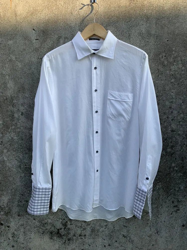 Burberry Burbarry black label novacheck rib withe dress shirt Size US L / EU 52-54 / 3 - 2 Thumbnail