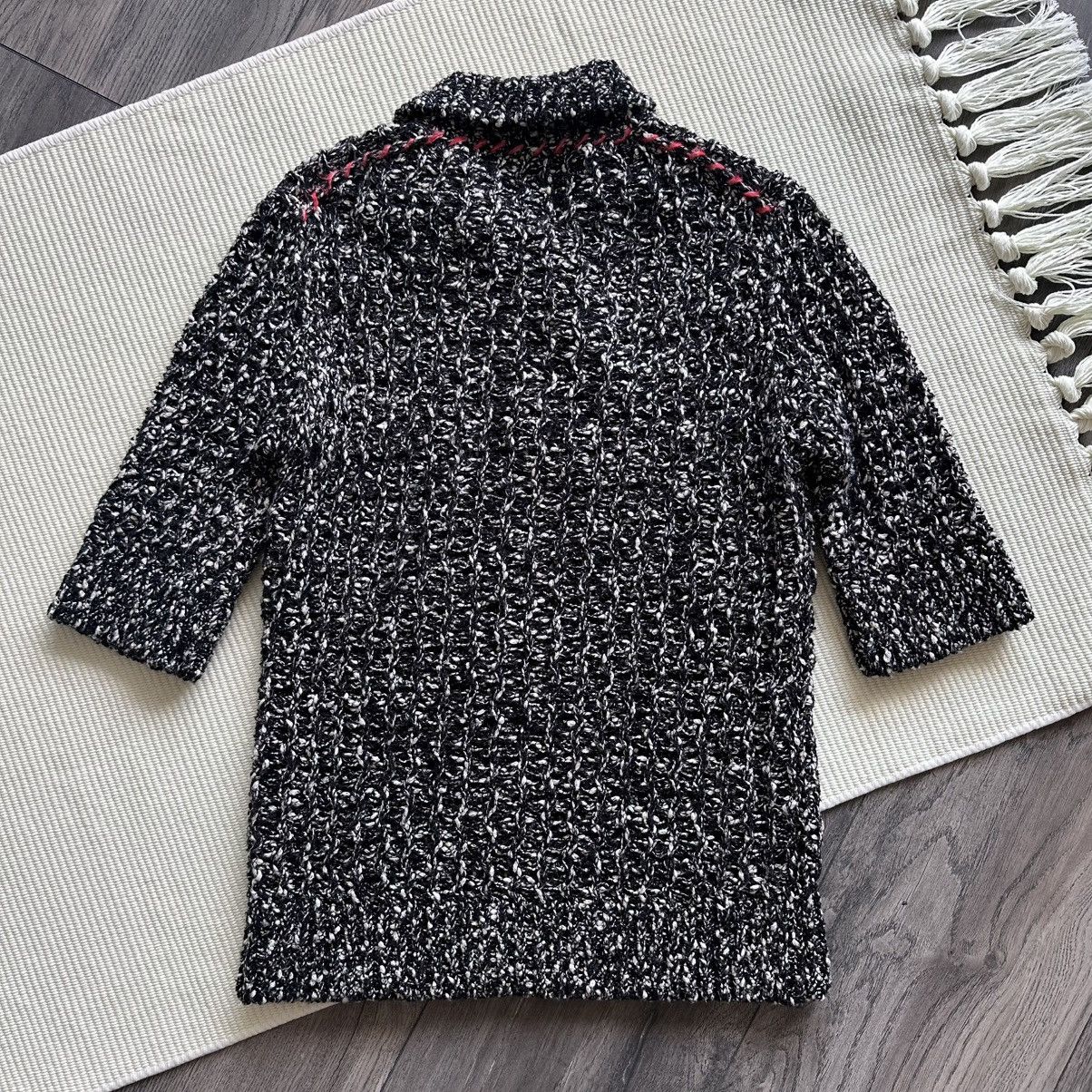Acne Studios Acne Studios Black and White Marled Knit Polo Shirt Size XS / US 0-2 / IT 36-38 - 4 Thumbnail