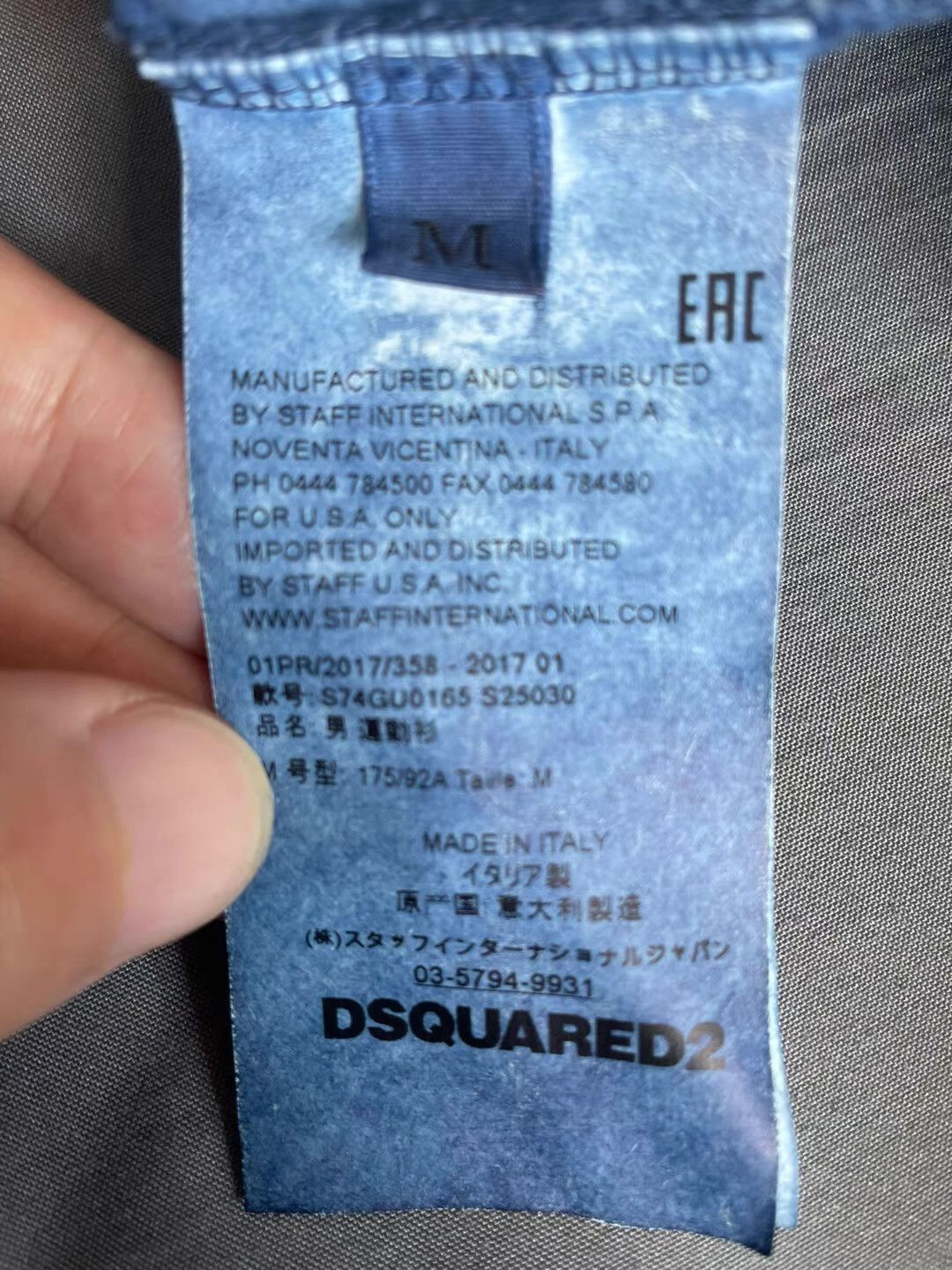 Dsquared2 Dsquared2 dark blue heavy washed sweatshirt Q4 Size US M / EU 48-50 / 2 - 4 Thumbnail