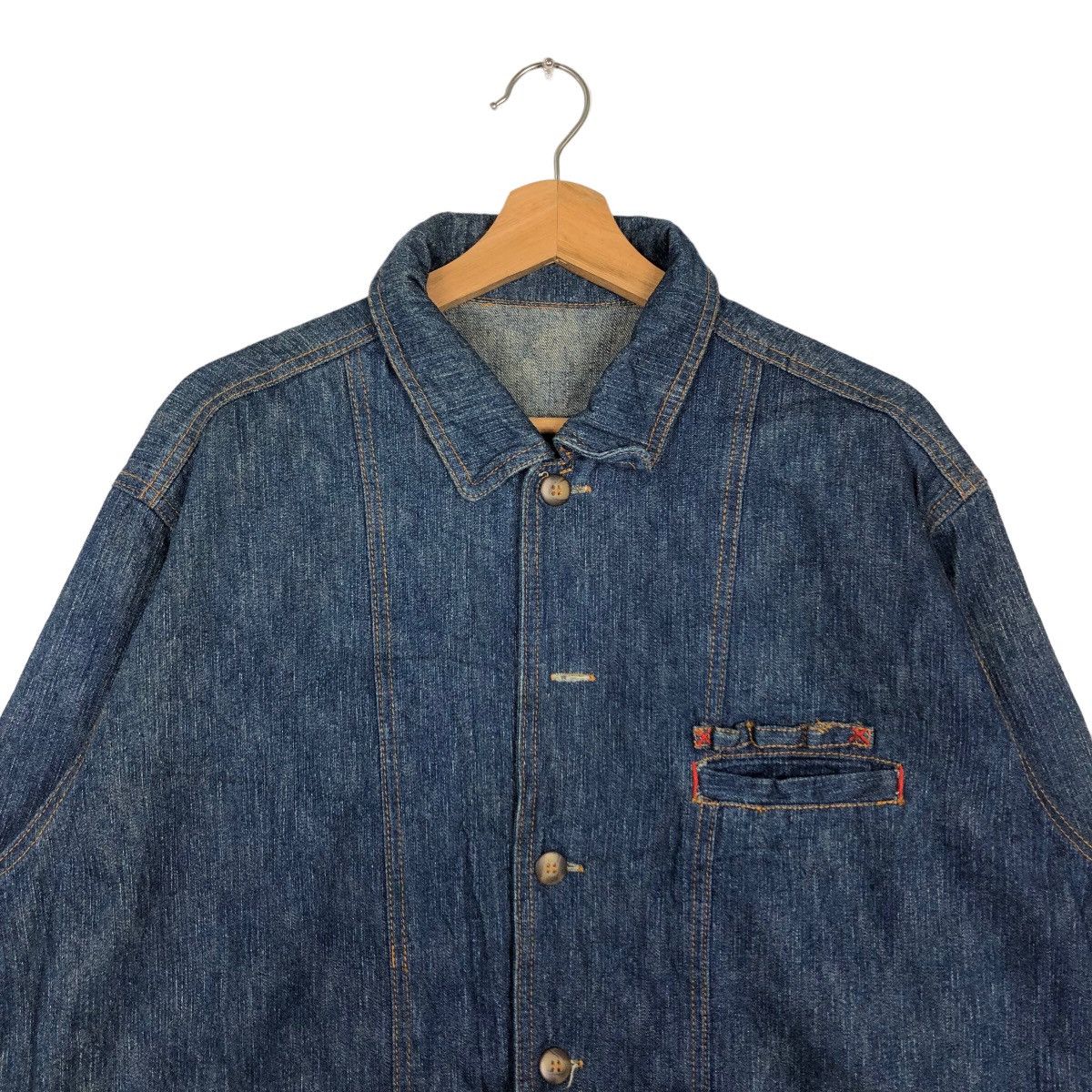 Japanese Brand 🔥90’s Denim Work Jacket Japan Made Size US M / EU 48-50 / 2 - 3 Thumbnail