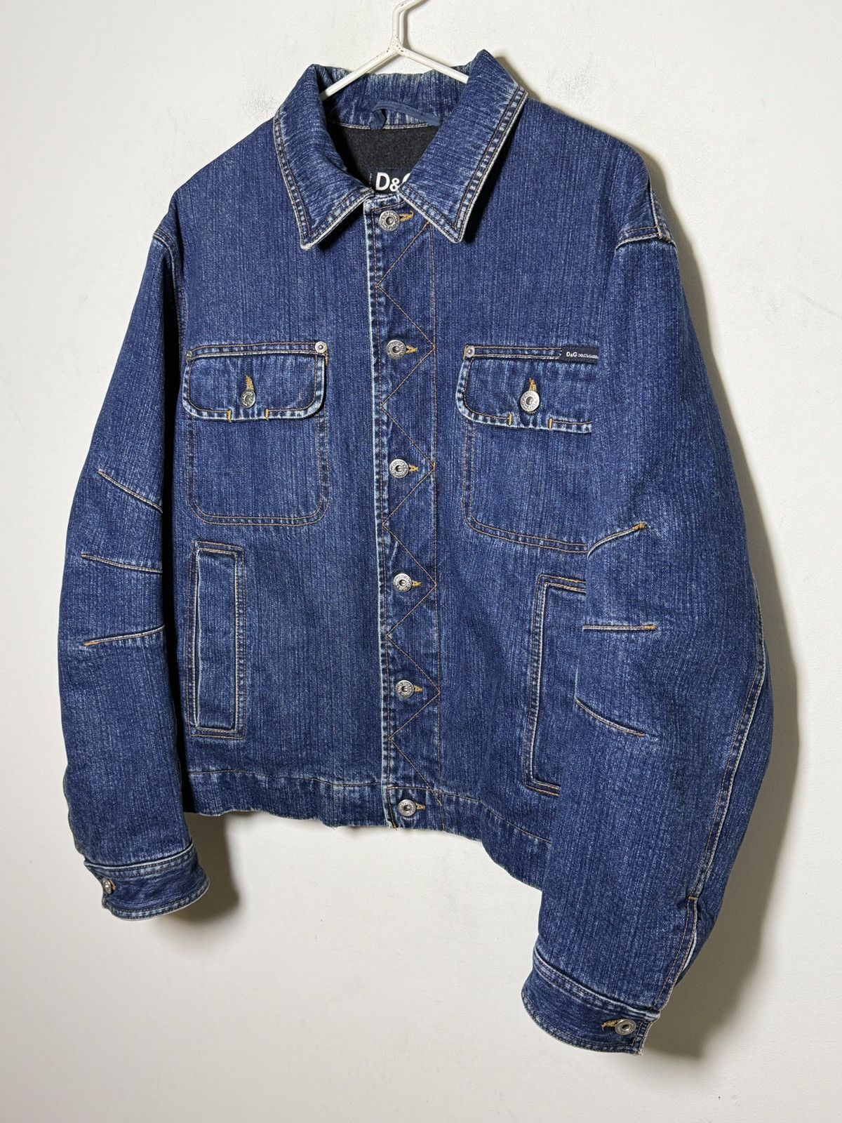 Dolce & Gabbana dolce&gabbana y2k archive multipocket denim/wool jacket Size US L / EU 52-54 / 3 - 3 Thumbnail