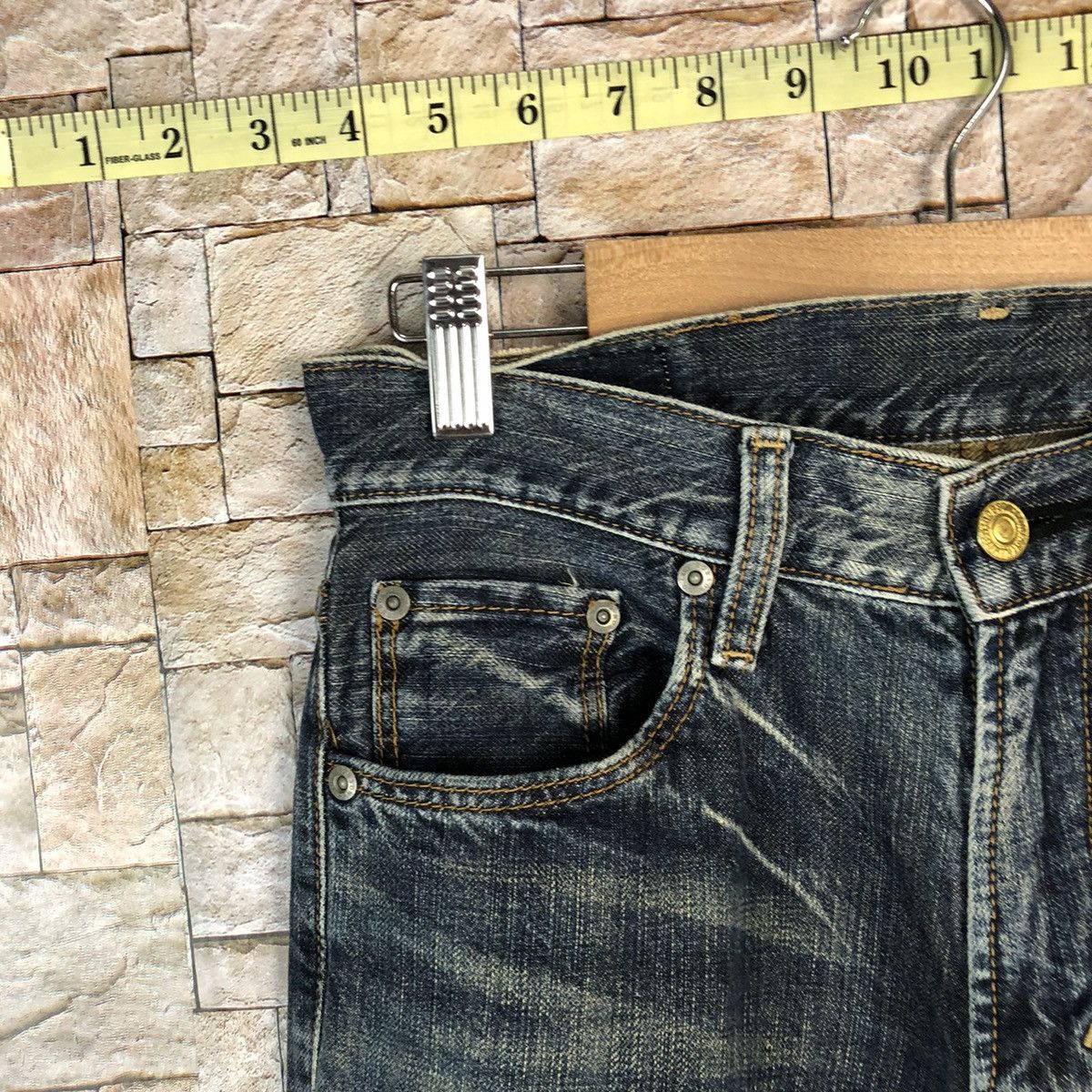 Japanese Brand BobSon vintage Blue Denim Pants #A1167 Size US 27 - 8 Thumbnail