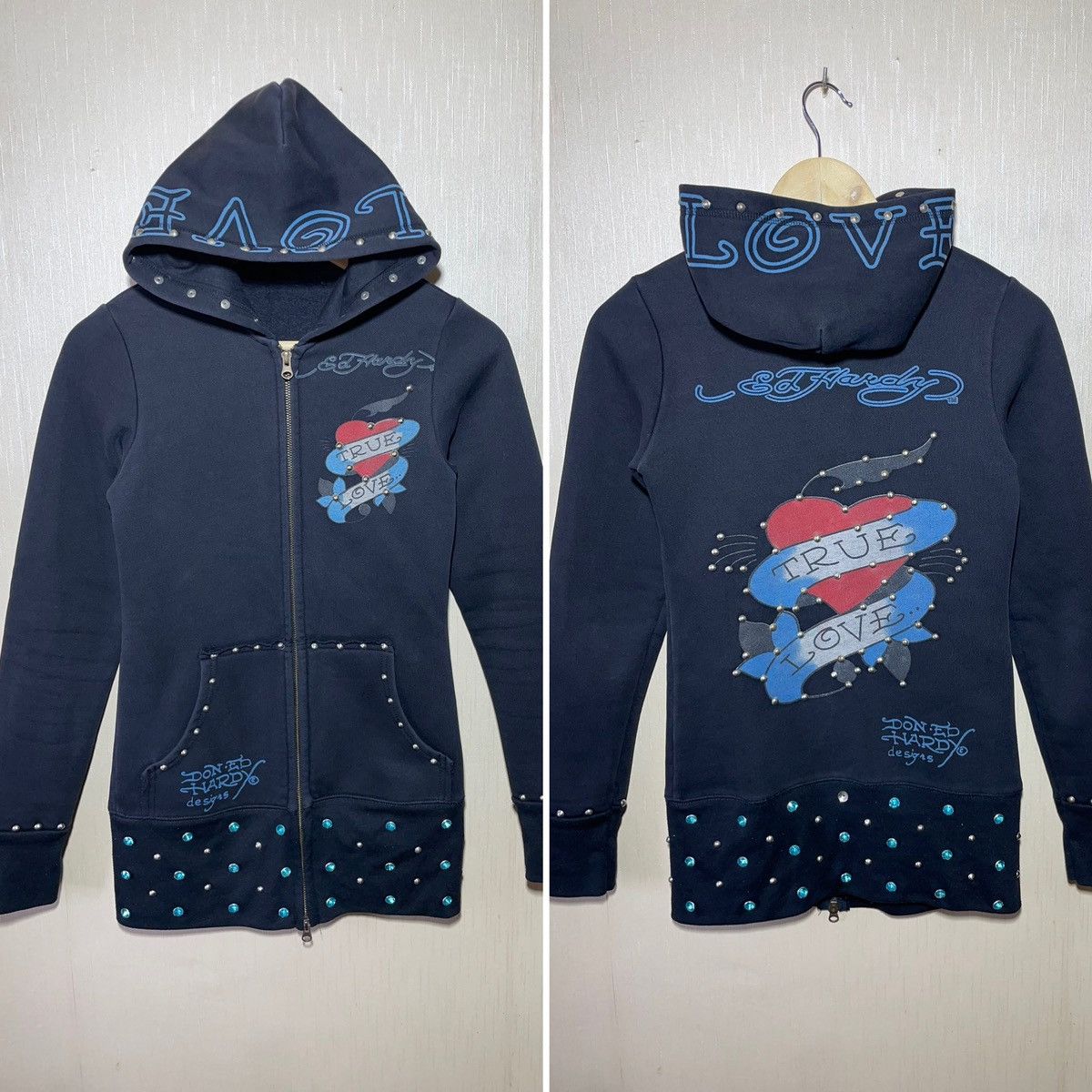 Ed Hardy × Vintage Ed hardy vintage streetwear hoodie 90s Size M / US 6-8 / IT 42-44 - 1 Thumbnail
