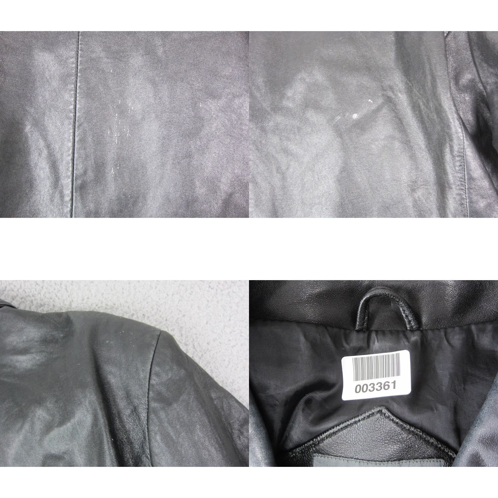 Vintage Relativity Jacket Womens 2X Black Leather Full Zip Biker Motorcycle Hoodie Lined Pattern Solid casual Workwear 80s 90s Mens Girls Size XXL / US 16-18 / IT 52-54 - 9 Thumbnail
