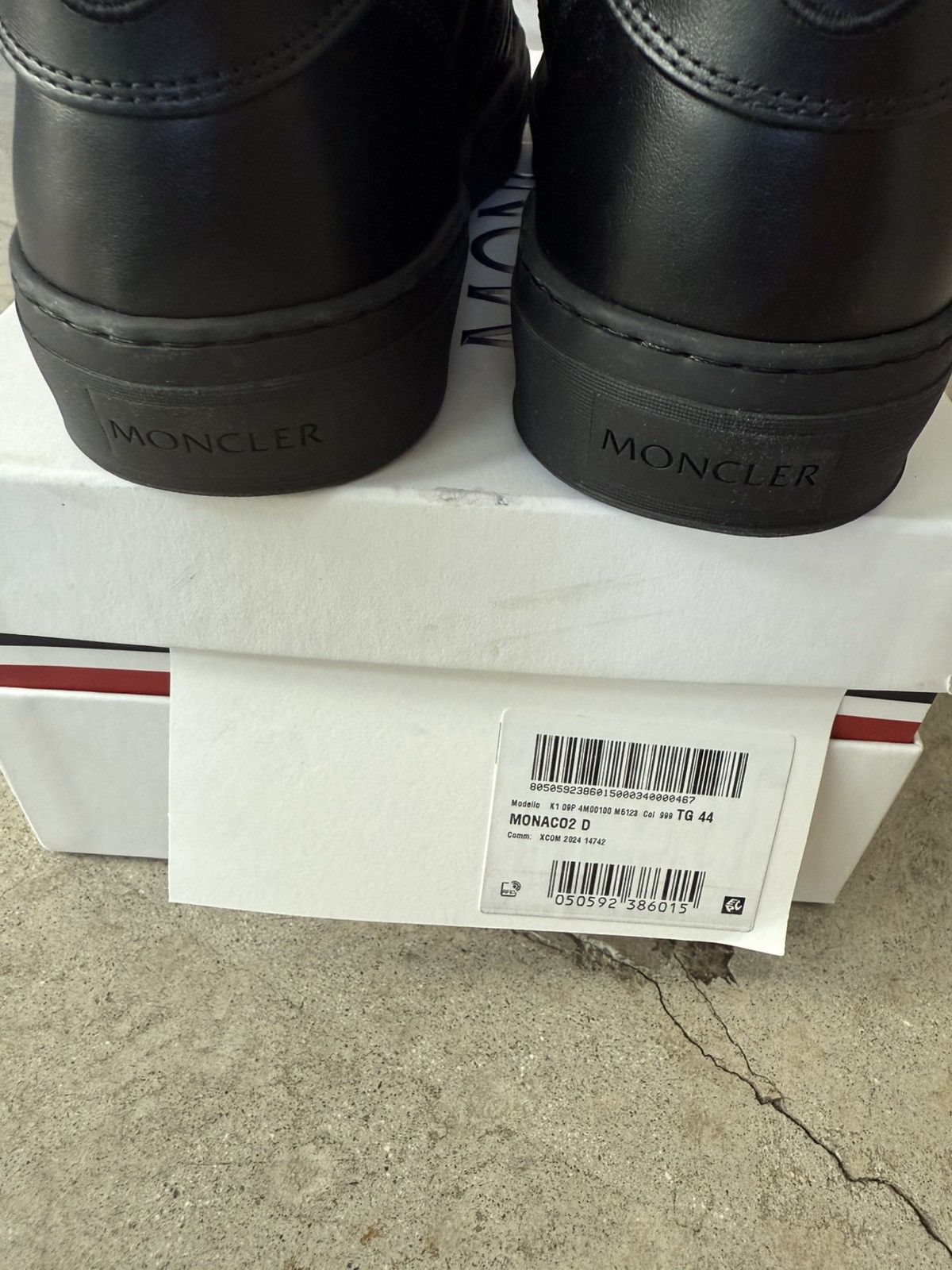Moncler MONCLER MONACO 2 LEATHER SNEAKER Size US 11 / EU 44 - 3 Thumbnail