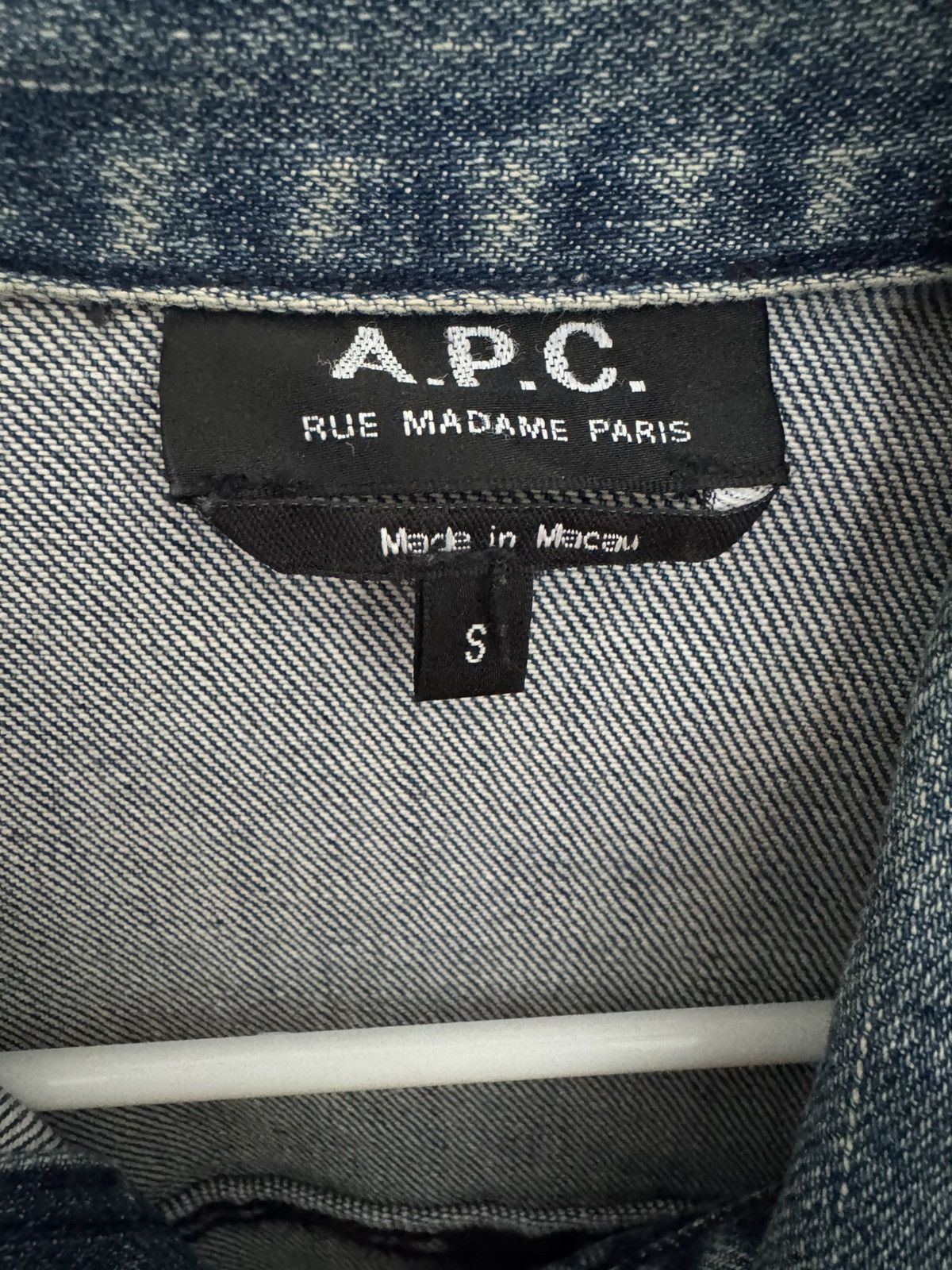 A.P.C. A.P.C. Men's Denim Jacket - Blue Size US S / EU 44-46 / 1 - 5 Thumbnail