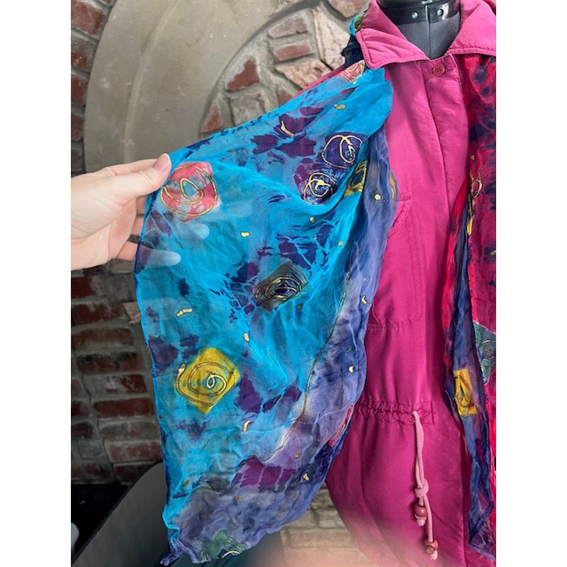 Vintage Bushwacker Coat Pink barbiecore hot pink 100% silk Size S / US 4 / IT 40 - 7 Thumbnail