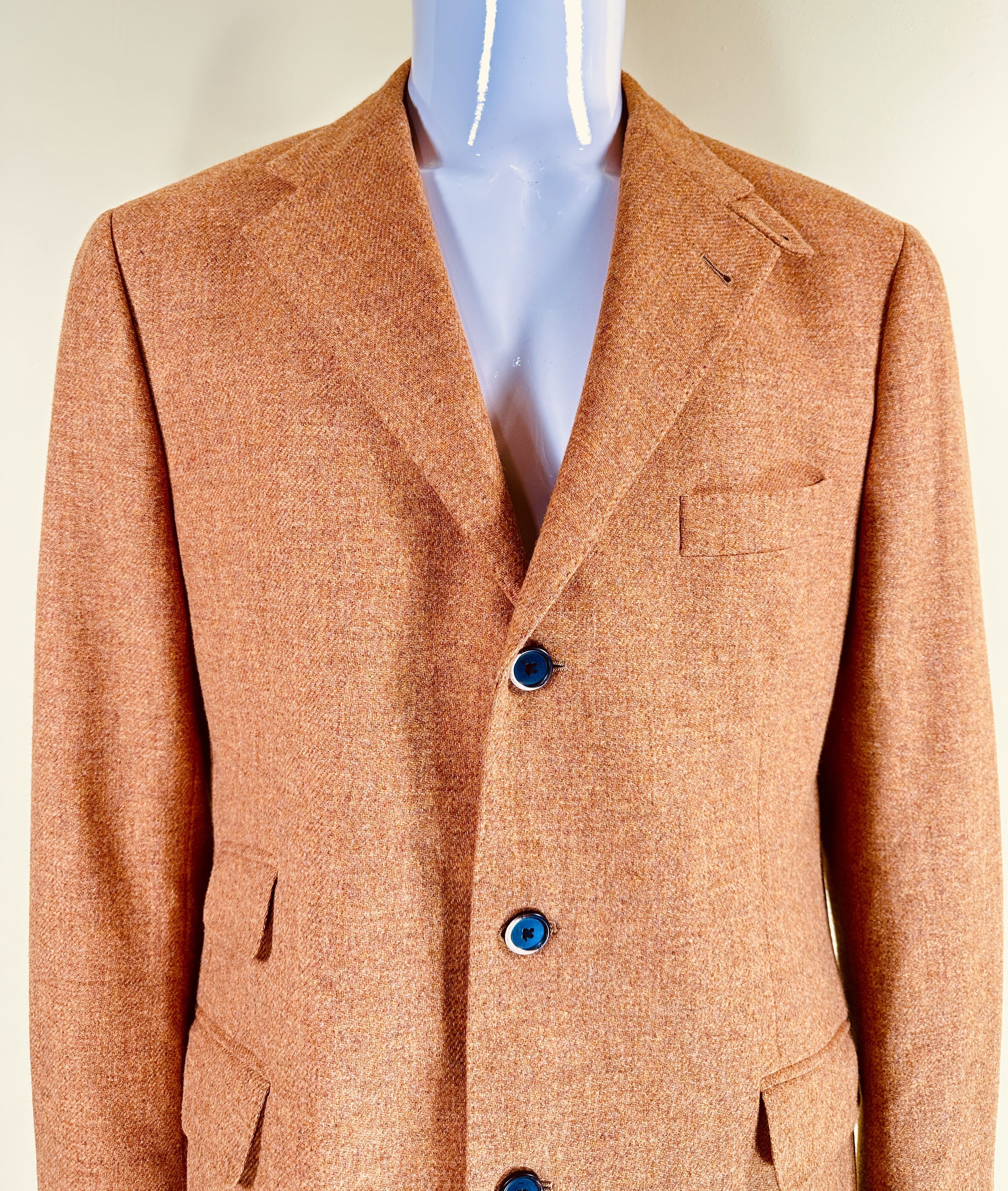 Corneliani Wool Yellow Blazer Size 54R - 4 Thumbnail