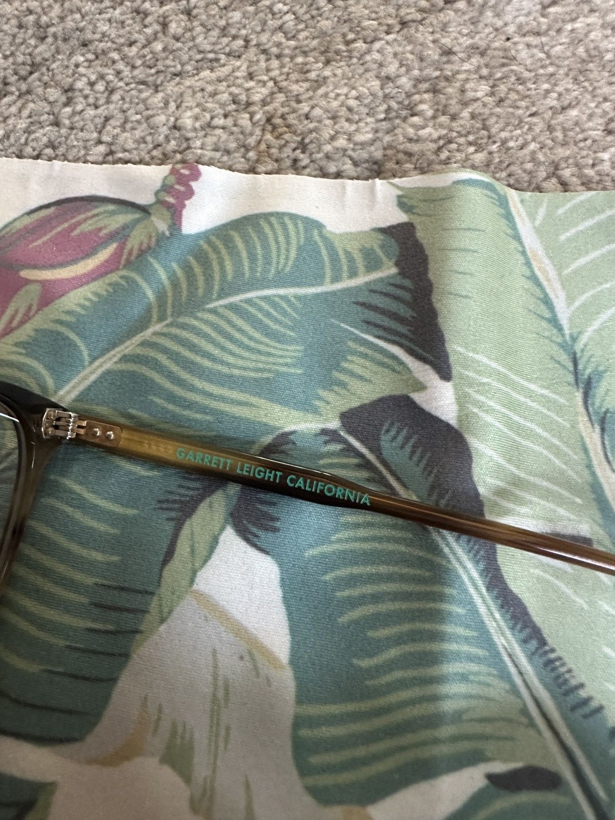 Garrett Leight Alice Bio Blonde Tortoise Glasses Size ONE SIZE - 8 Thumbnail
