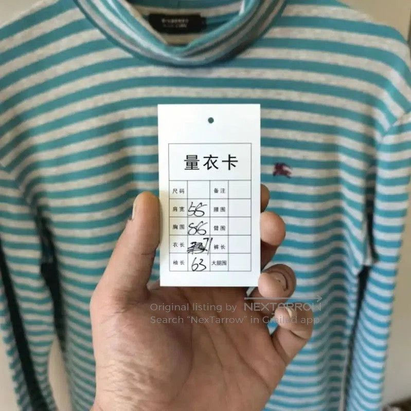 Burberry Burberry Striped Long Sleeve T-Shirt for Men. Size US M / EU 48-50 / 2 - 8 Thumbnail