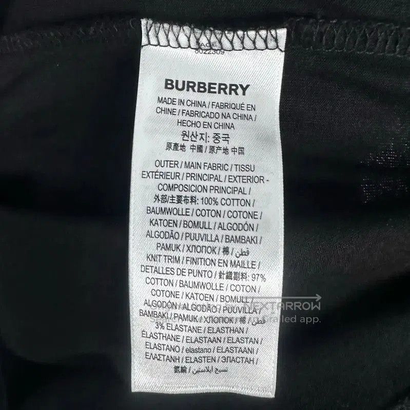 Burberry Burberry Black Cotton Long Sleeve T. Size US XL / EU 56 / 4 - 5 Thumbnail