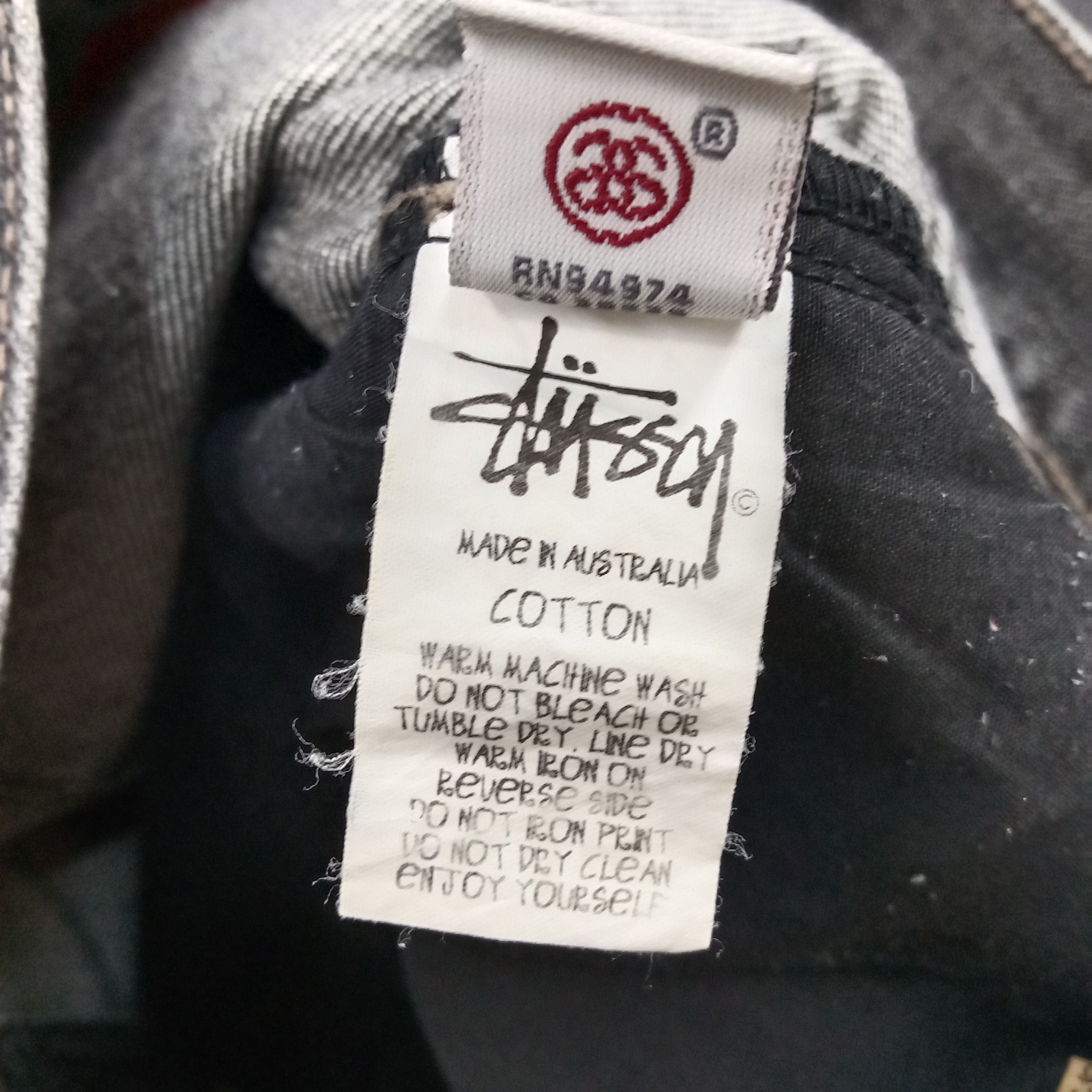 Stussy × Vintage Stussy American Streetwear Custom Art Denim Jeans C217N23 Size US 33 - 14 Thumbnail