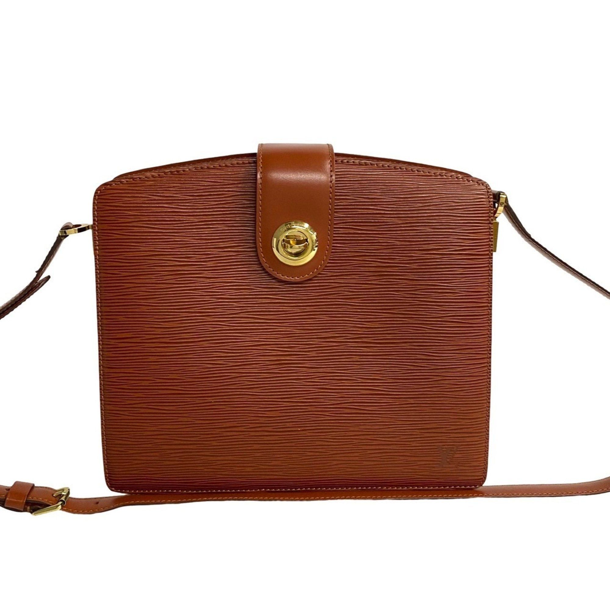 image of Louis Vuitton Capuchin Epi Leather Shoulder Bag Pochette Kenya Brown 39308, Women's