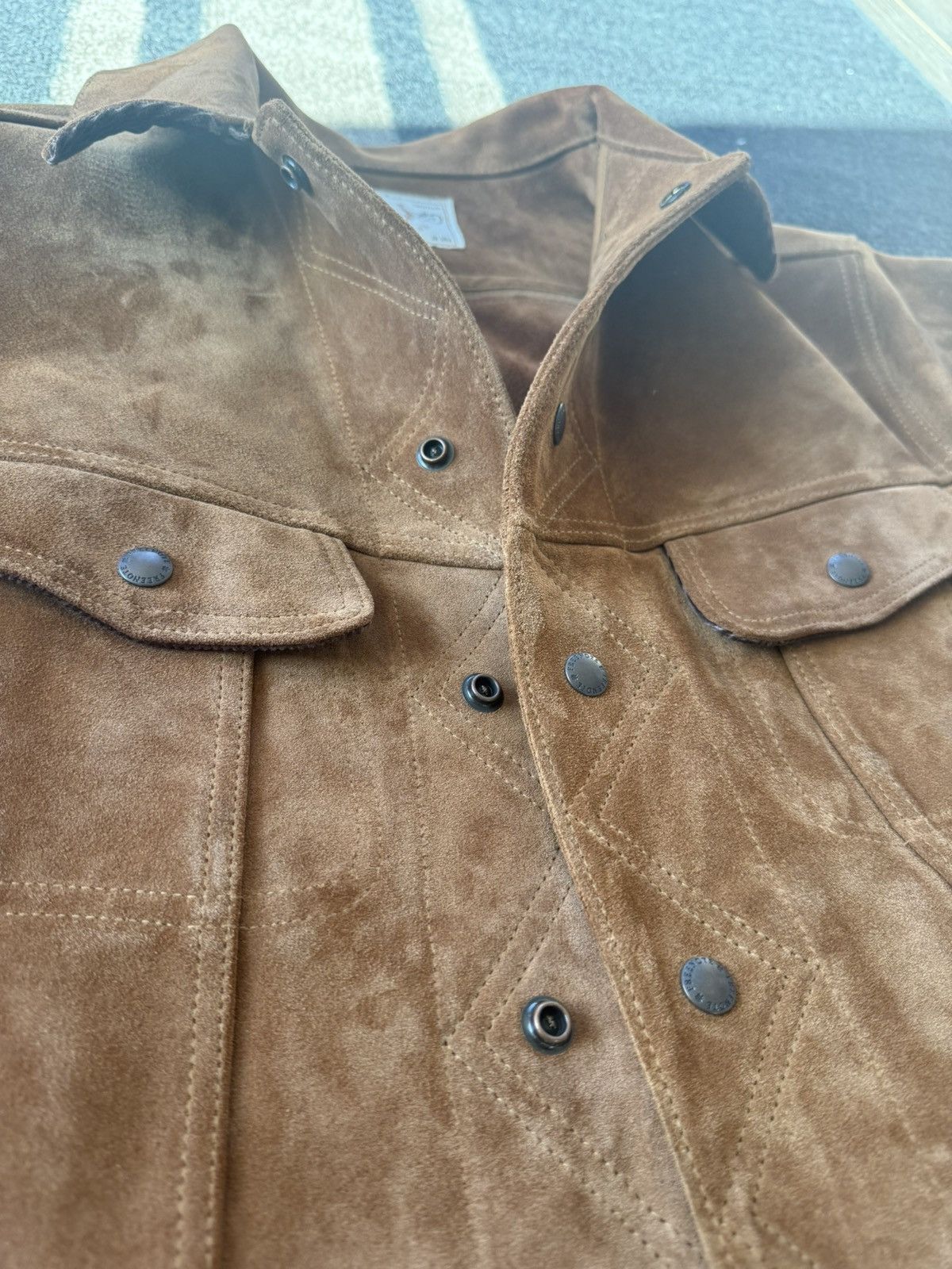 Freenote Cloth Freenote Cloth Suede Trucker Jacket Size US M / EU 48-50 / 2 - 2 Thumbnail