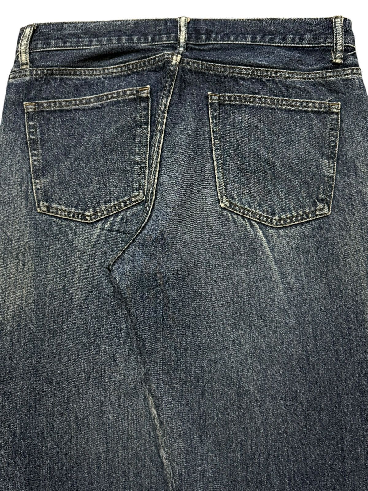 Uniqlo Vintage Y2K Japanese Uniqlo Blue Faded Wash Baggy Jeans Size US 33 - 4 Thumbnail