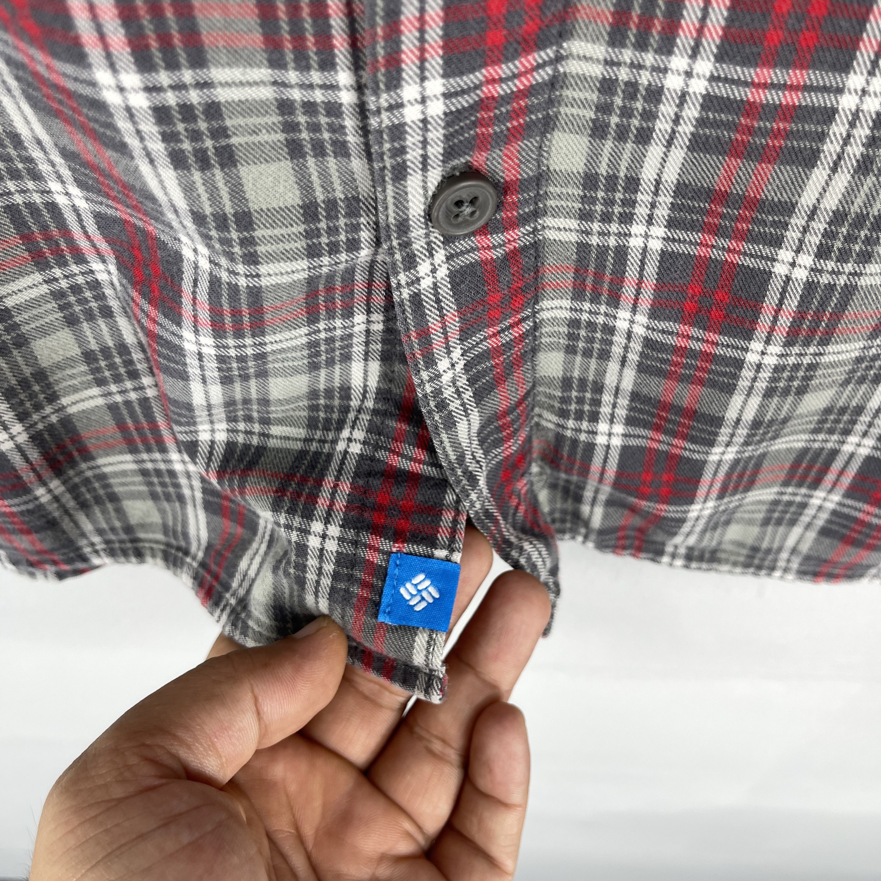 Columbia COLUMBIA Omni-Wick Checkered Gray/Red Flannel Size US XL / EU 56 / 4 - 6 Thumbnail