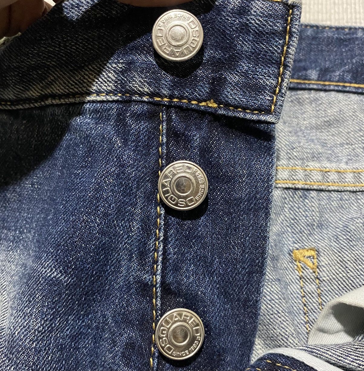 Dsquared2 Dsquared2 Dean, Dan & Co. Distressed Patchwork Straight Denim Size US 34 / EU 50 - 7 Thumbnail