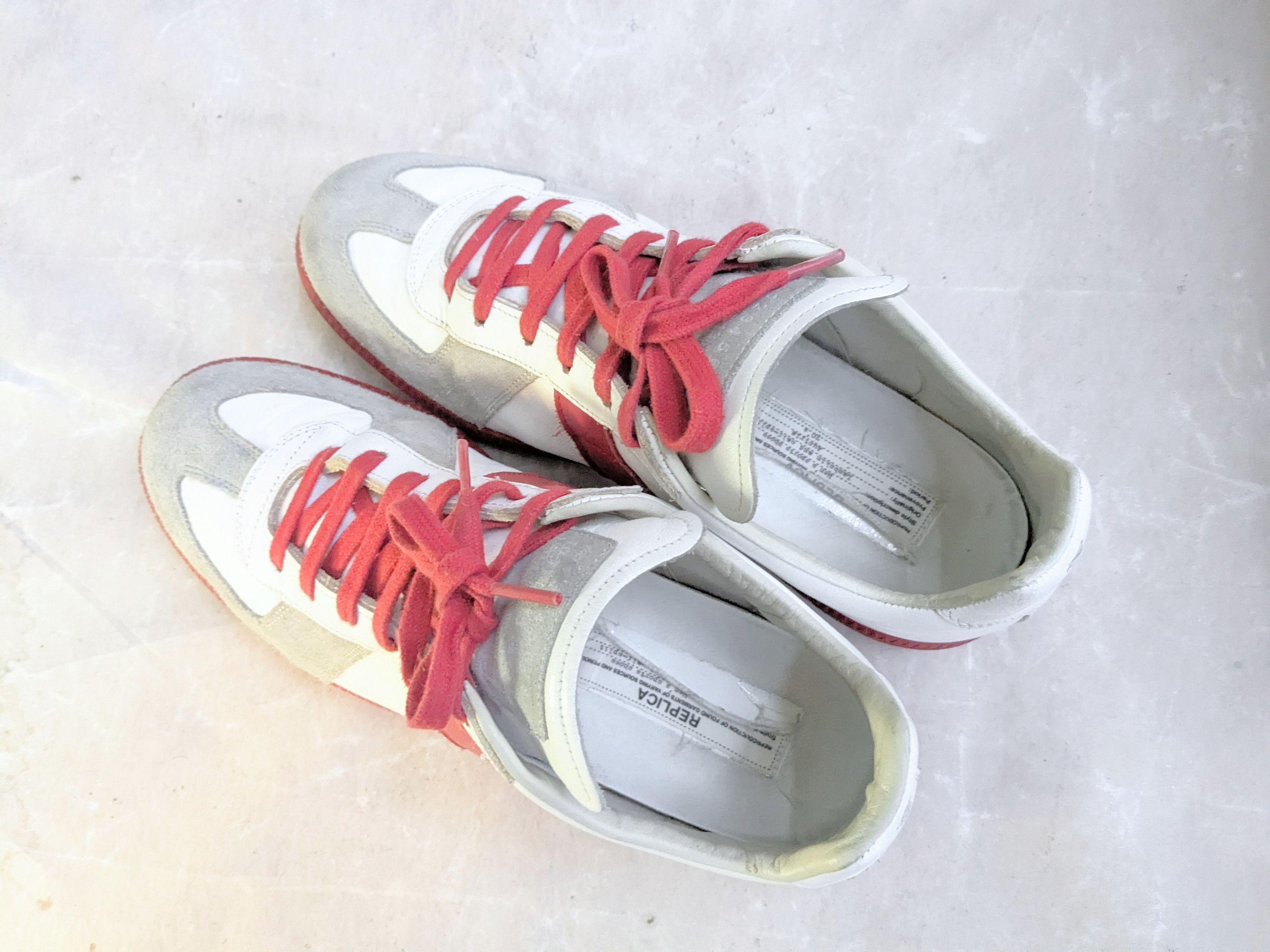 Maison Margiela White and red Maison Margiela replica GATs Size US 9 / EU 42 - 12 Thumbnail