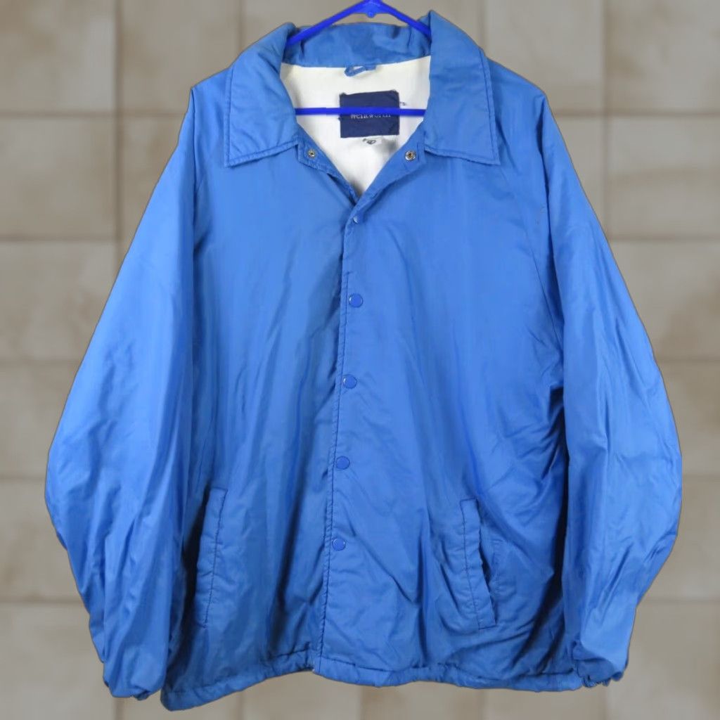 Vintage Wentworth Bomber Jacket Men Blue L Nyl on Lined Snap VTG Satin Logo Casual/Travel Size US L / EU 52-54 / 3 - 1 Thumbnail