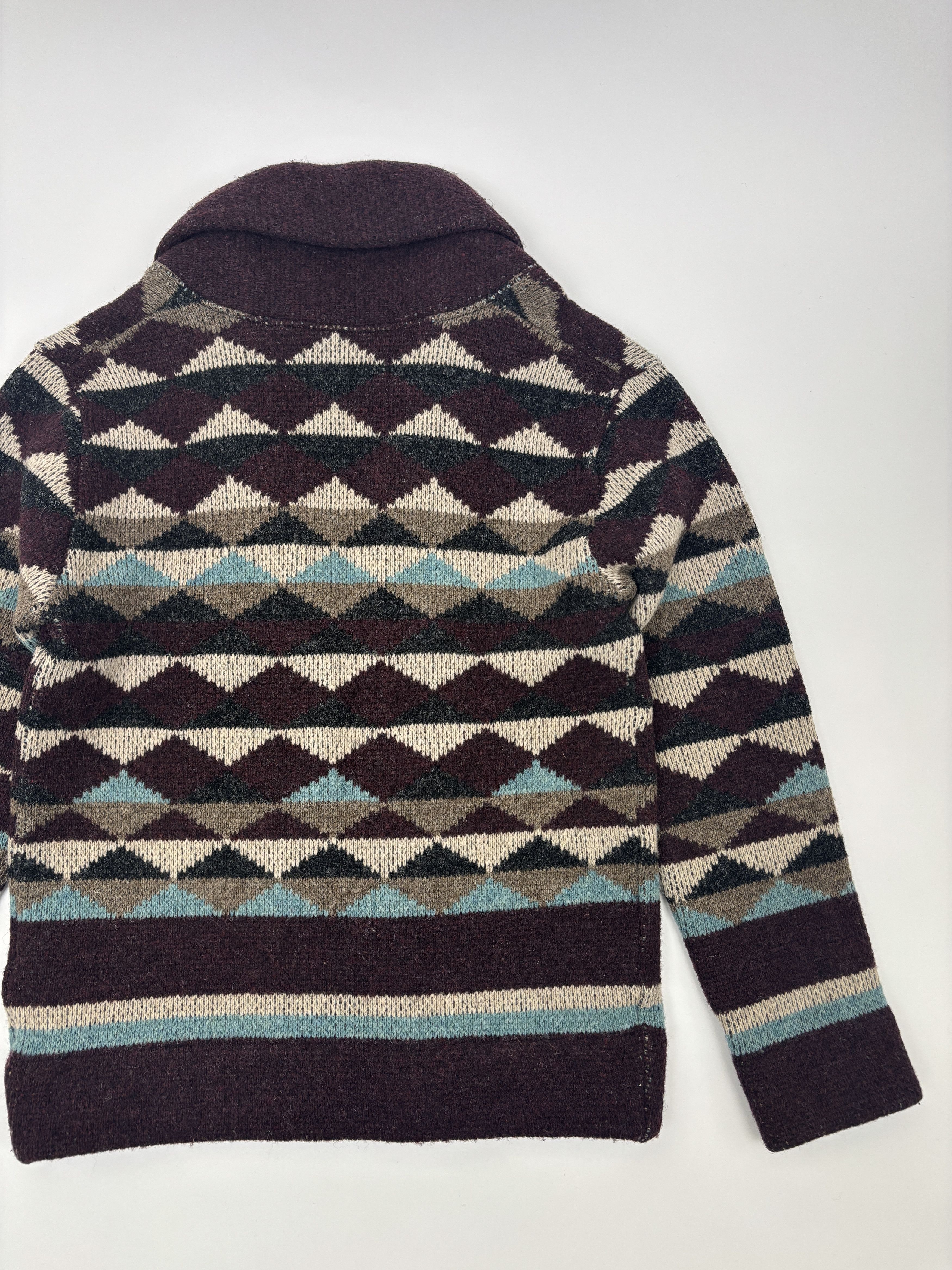 Japanese Brand Good Ol’ Shawl Collar Cardigan Wool Knit Concho Button Size US S / EU 44-46 / 1 - 8 Thumbnail