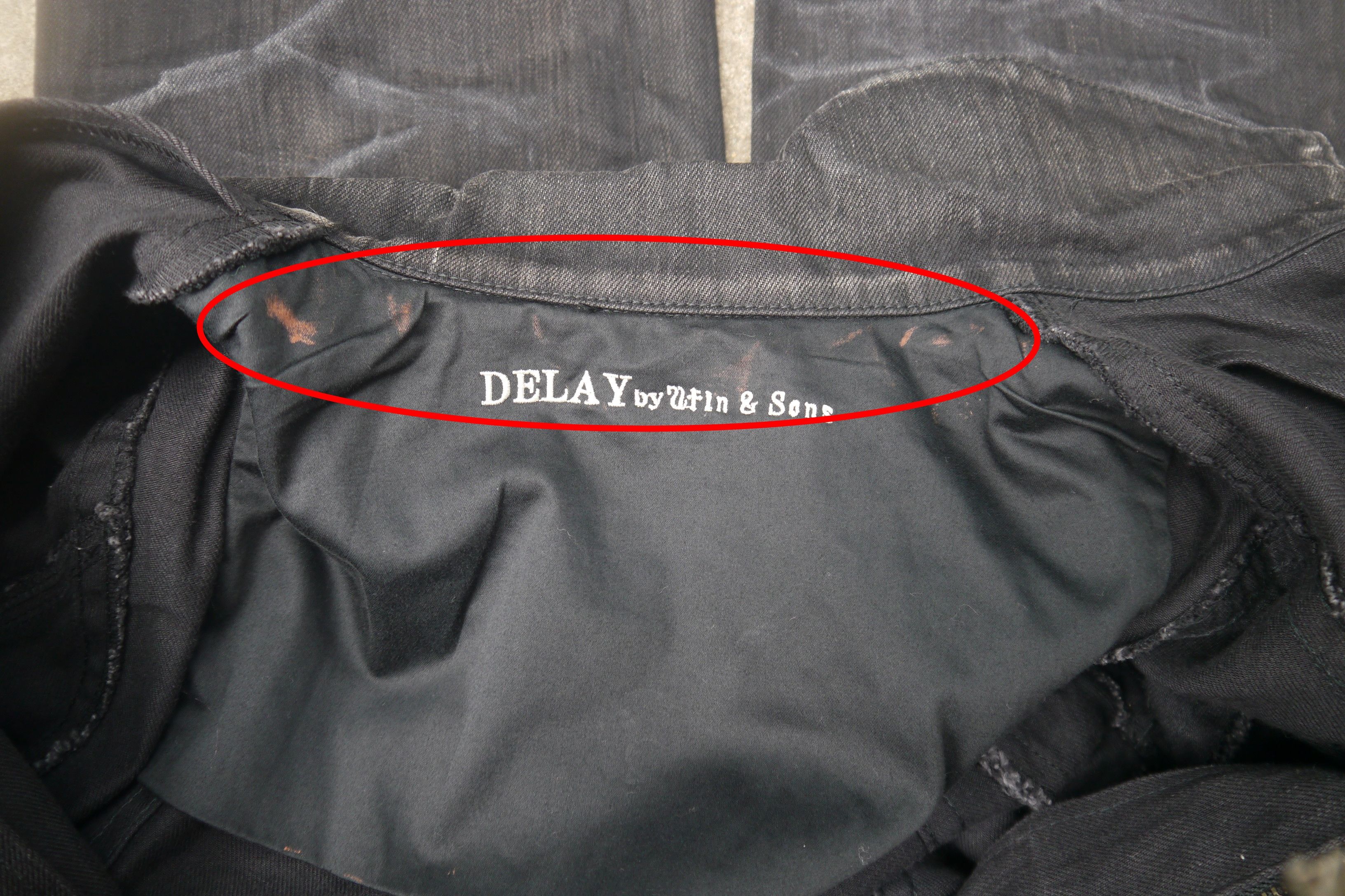 Japanese Brand (P300) DELAY by Win & Sons Black Washed Denim Jumpsuit Sz 2 Size US 34 / EU 50 - 25 Thumbnail
