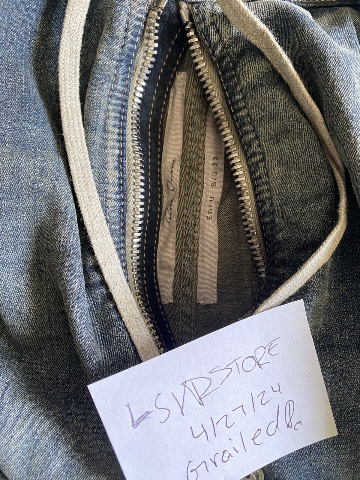 Rick Owens Rick Owens Double Cargo Jumbo Belas EDFU23 Mineral Pearl 48 Size US 32 / EU 48 - 9 Thumbnail