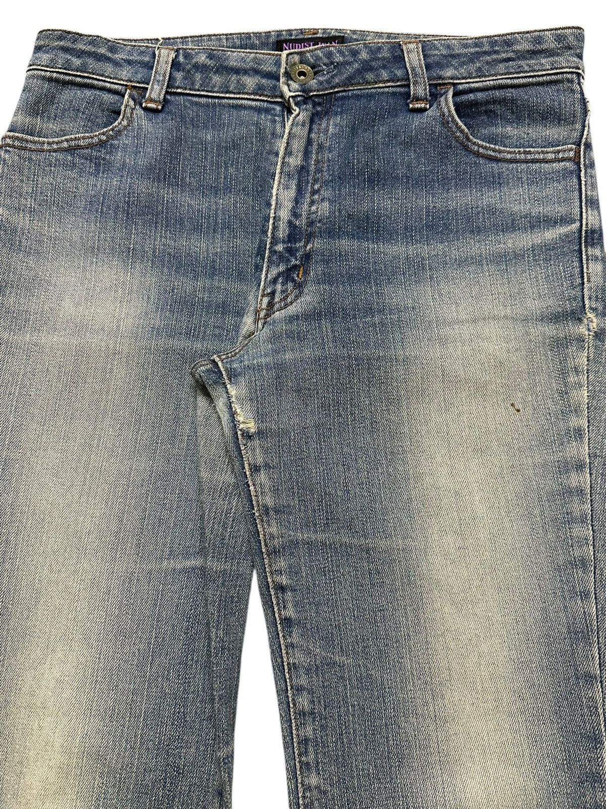 Japanese Brand Vintage Japanese Brand Blue Faded Wash Whisker Style Bootcut Size US 31 - 4 Thumbnail