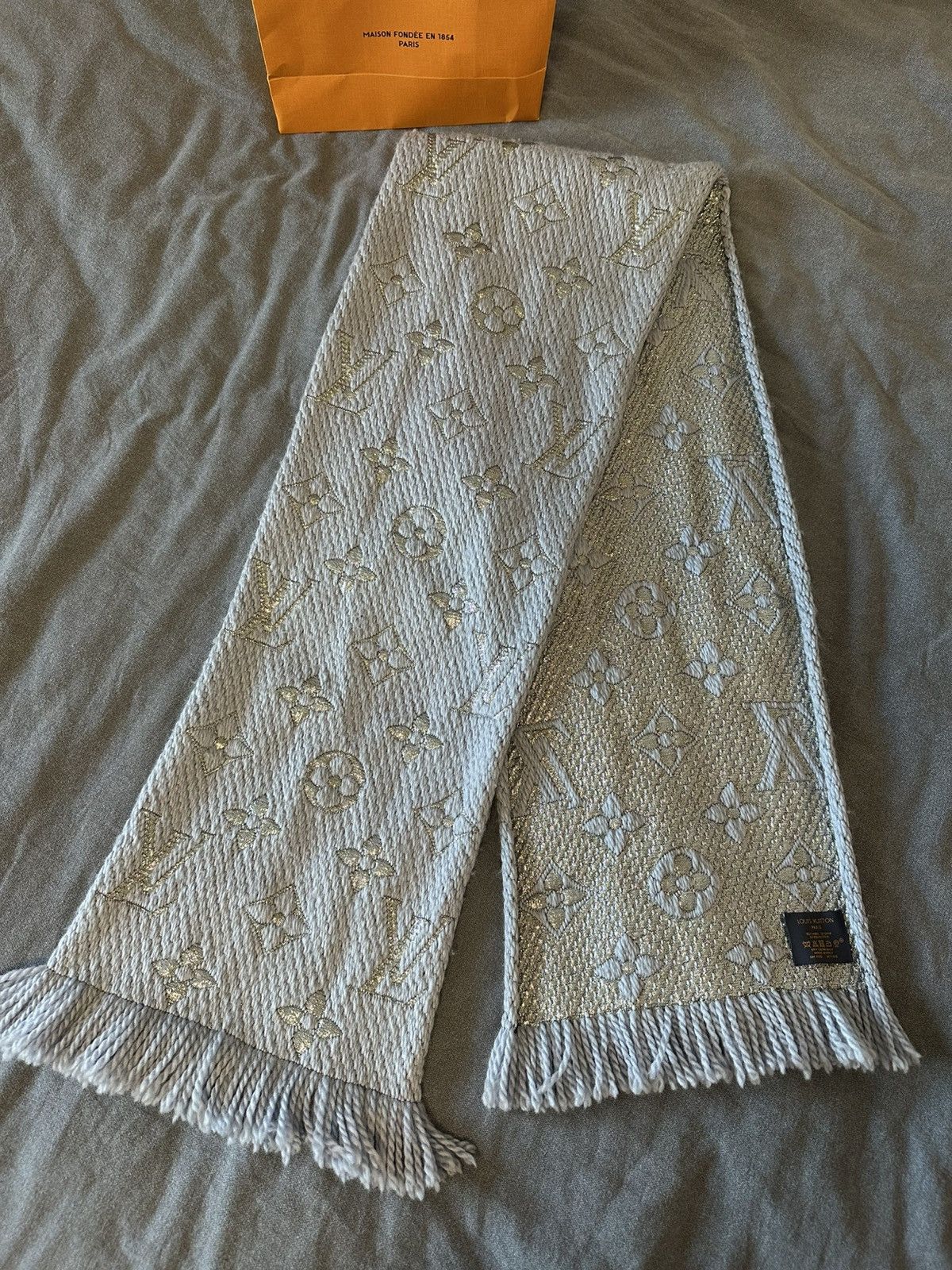 Louis Vuitton Louis Vuitton logomania wool scarf Size ONE SIZE - 2 Thumbnail
