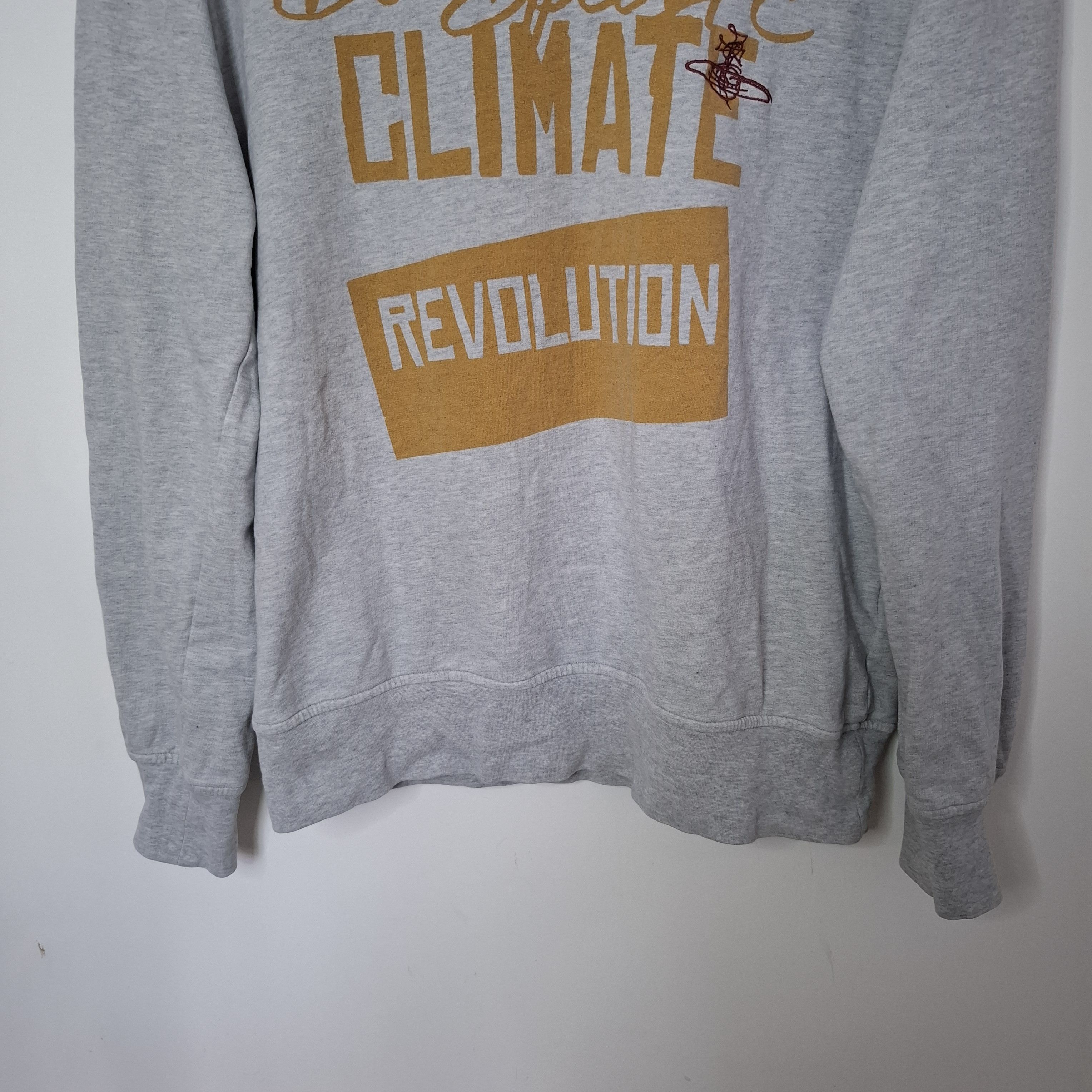 Vivienne Westwood VIVIENNE WESTWOOD Climate Revolution Grey Sweatshirt Size US M / EU 48-50 / 2 - 4 Thumbnail
