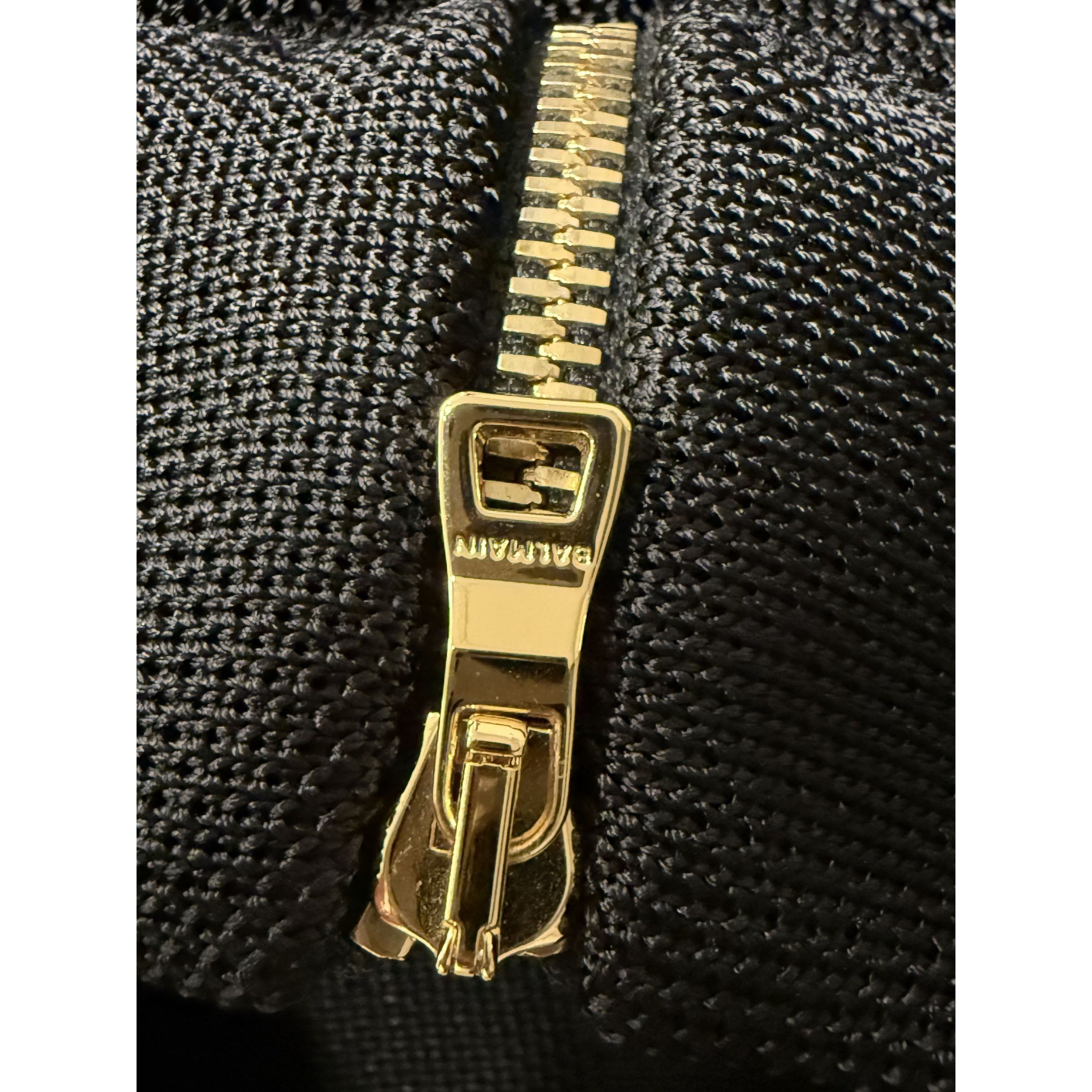 Balmain Balmain Paris Black Knit Long-Sleeve Mini Dress With Gold Bu Size XS / US 0-2 / IT 36-38 - 12 Thumbnail