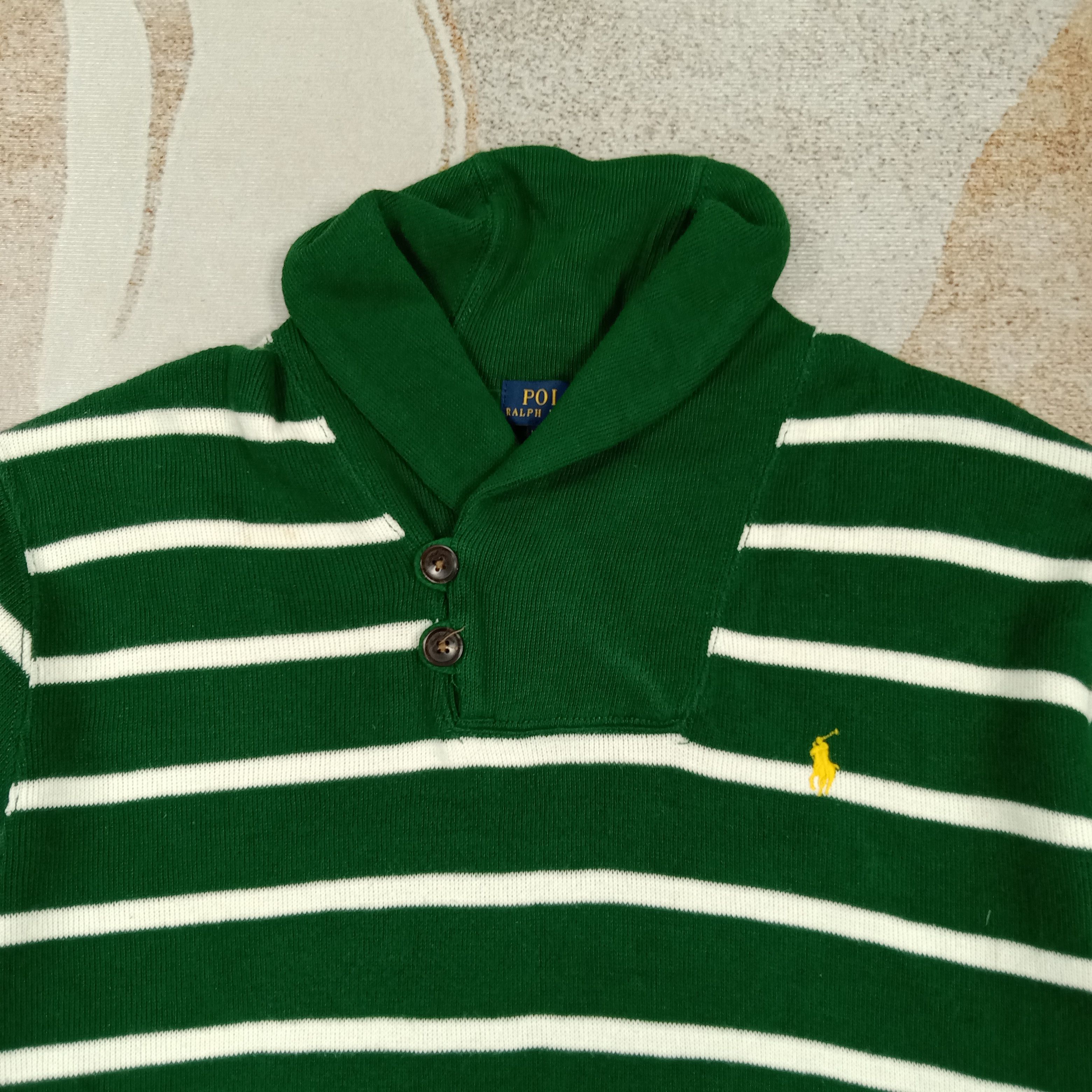 Ralph Lauren Polo Ralph Lauren American Stripe Collar Sweatshirt C287N15 Size US M / EU 48-50 / 2 - 2 Thumbnail