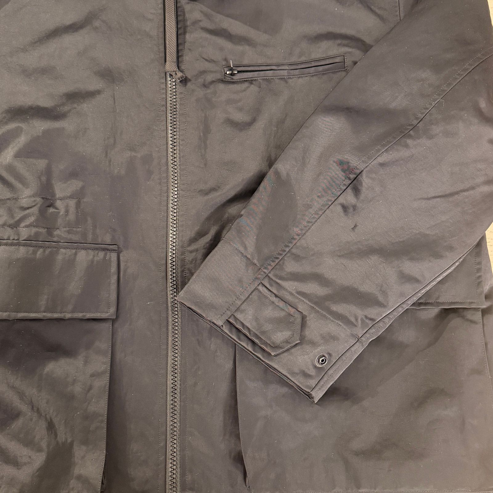 Acne Studios black nylon utility jacket size 46 new with tag