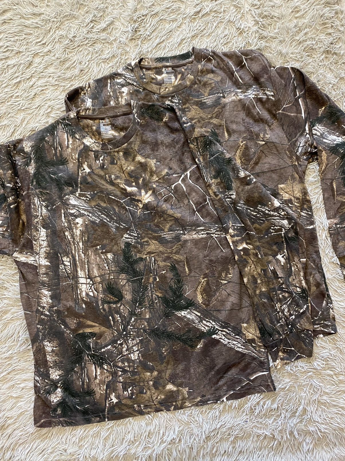 Realtree × Vintage Crazy Lot of 2 Y2K Camo Carhartt Style Realtree Longsleeve Size US XL / EU 56 / 4 - 1 Thumbnail