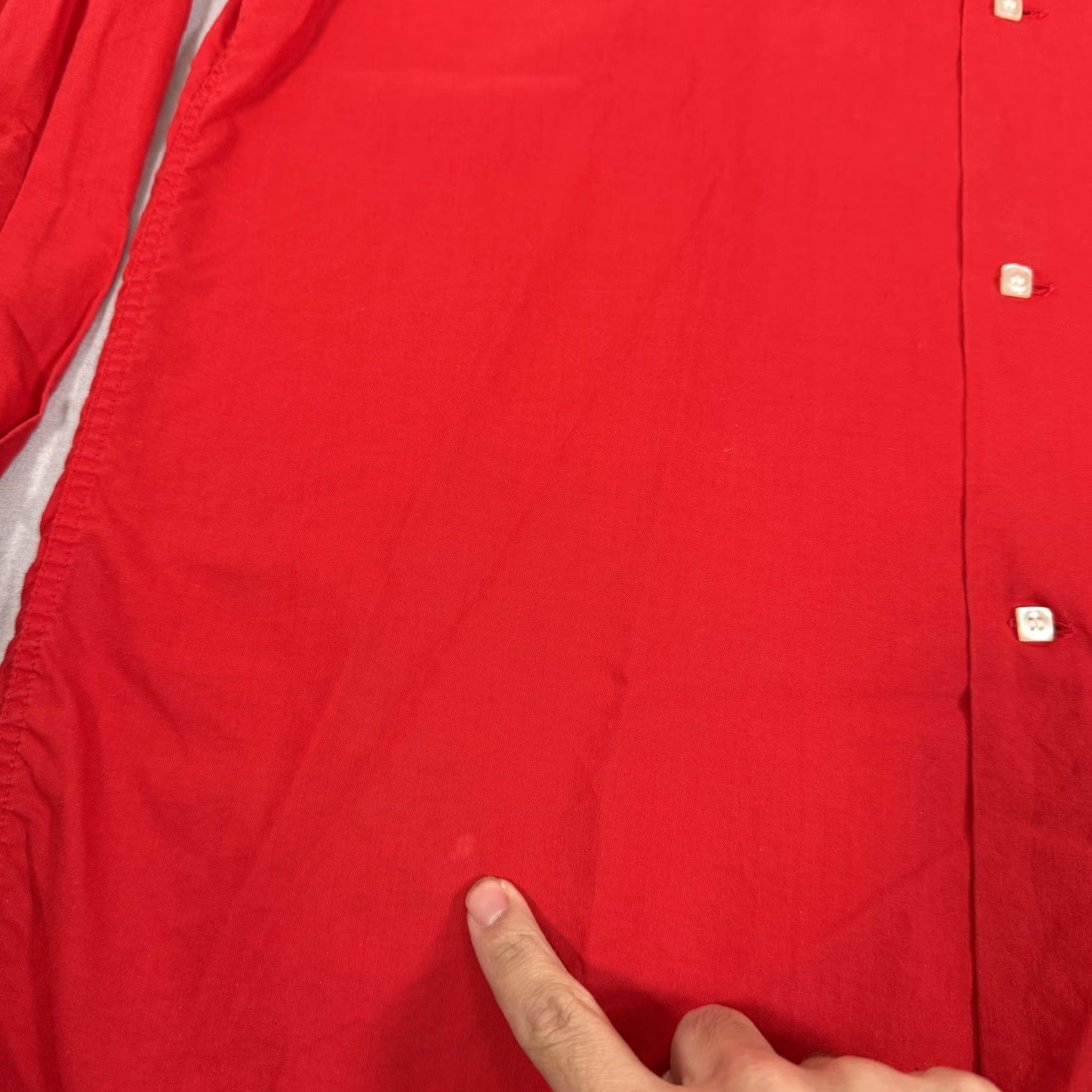 Arrow VINTAGE Arrow Shirt Mens Medium Red 50s Sanforized Cotton Unicorn Embroidered Pockets 1950s Button-Up Collared Size US M / EU 48-50 / 2 - 7 Thumbnail