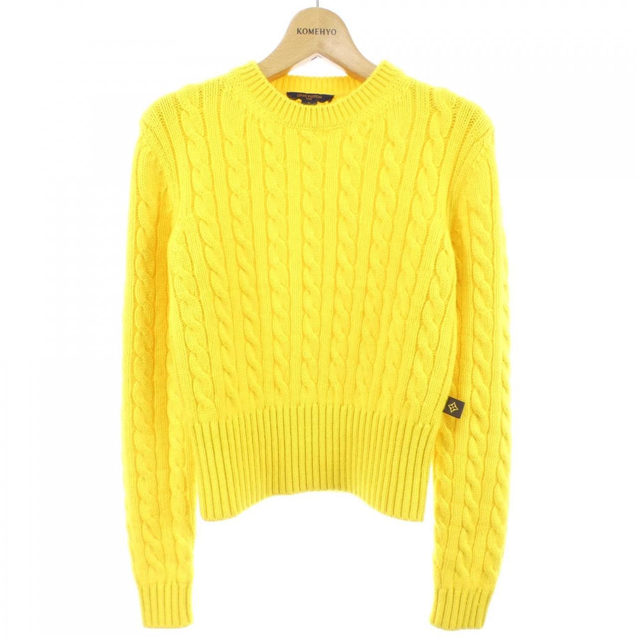 Louis Vuitton Louis Vuitton Louis Vuitton Cashmere Knit Textile Tops FJKL11XZZ DUTY FREE for USA Size ONE SIZE - 1 Thumbnail