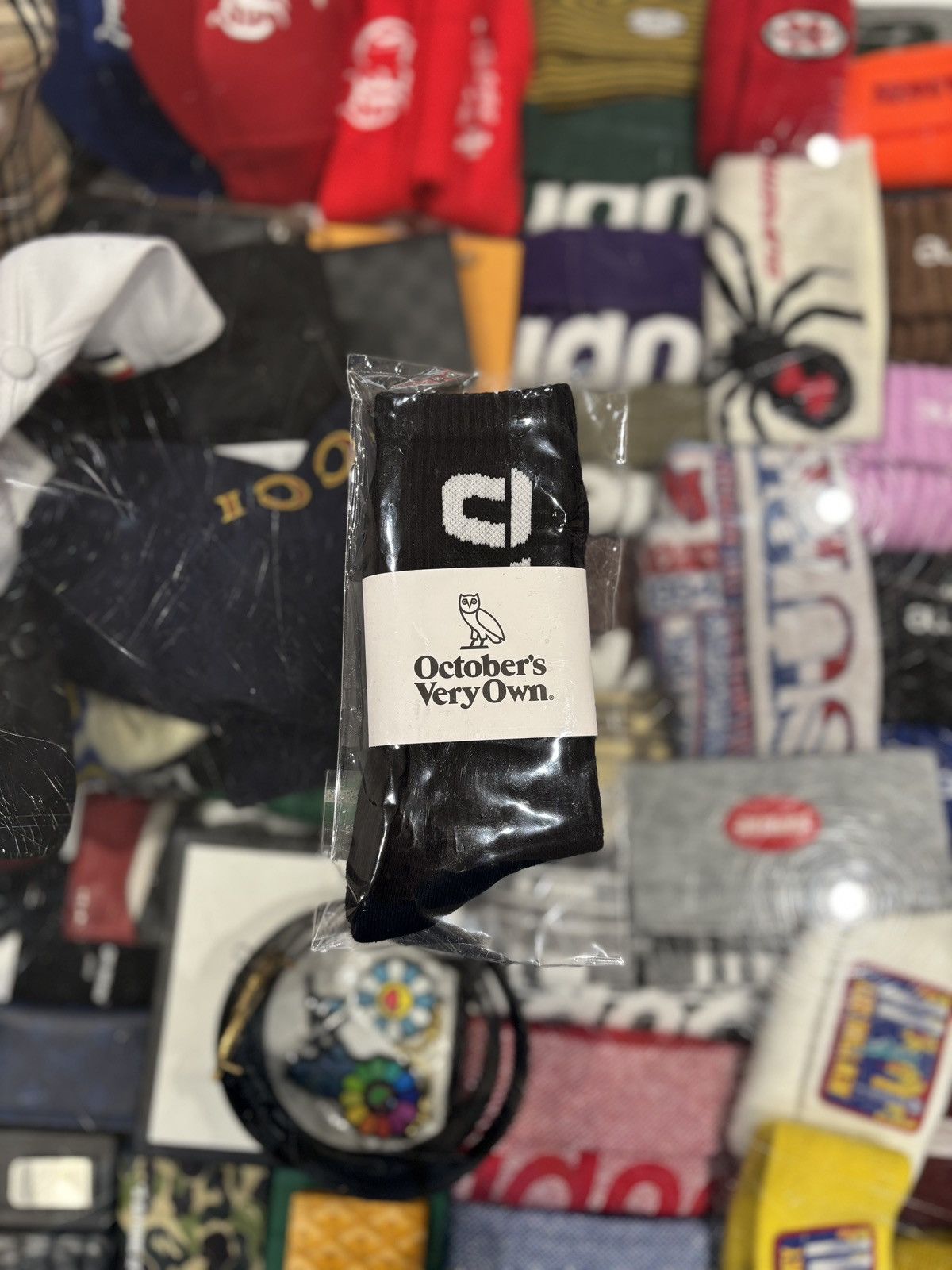 October's Very Own OVO Runner Sock Black Size ONE SIZE - 1 Thumbnail