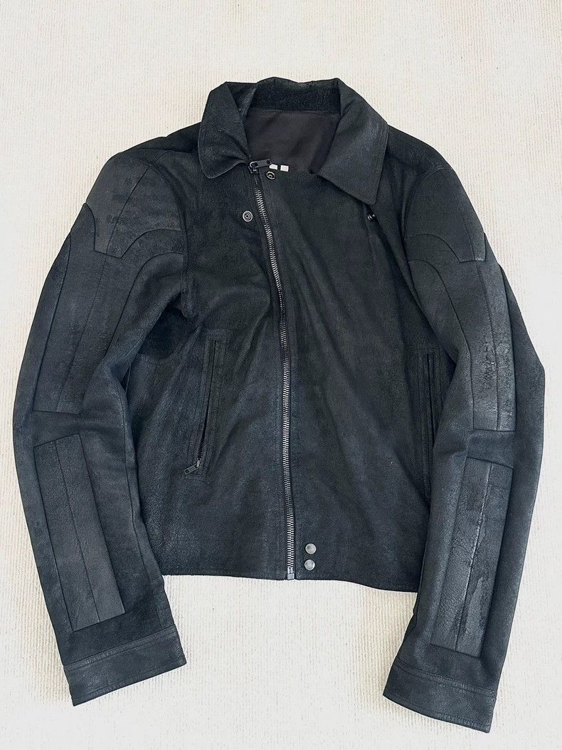 Rick Owens IES Blistered Leather Moto Jacket | Grailed