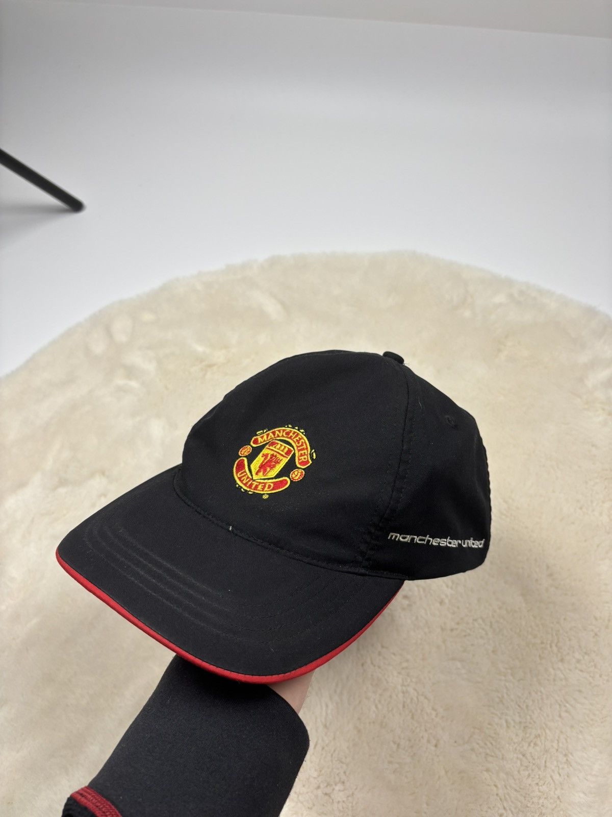 Nike × Vintage Nike Vintage FC Manchester United Soccer Cap Rare Size ONE SIZE - 1 Thumbnail