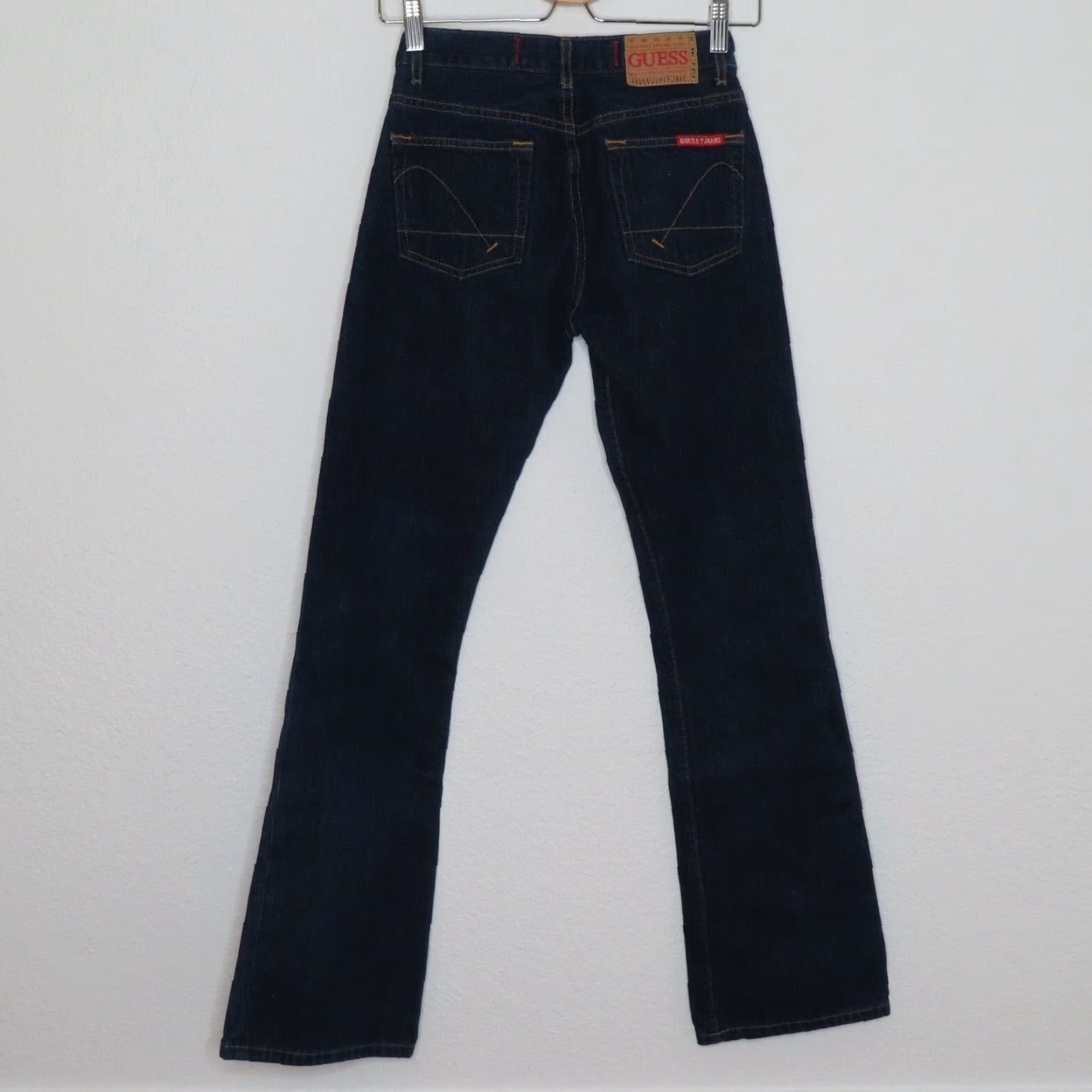 Guess VINTAGE GUESS Jeans Women 26 Reg Dark Wash Denim 5-Pocket Regular 31" Inseam Blue Cotton Size 26" / US 2 / IT 38 - 5 Thumbnail