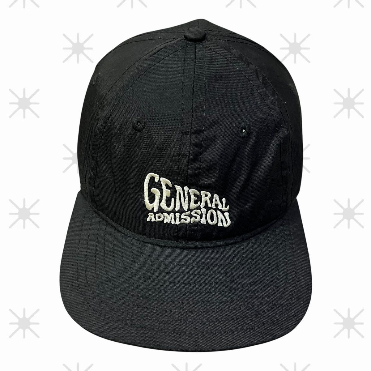 General Admission Wavy Embroidered Logo C-Panel Cap Size ONE SIZE - 1 Thumbnail