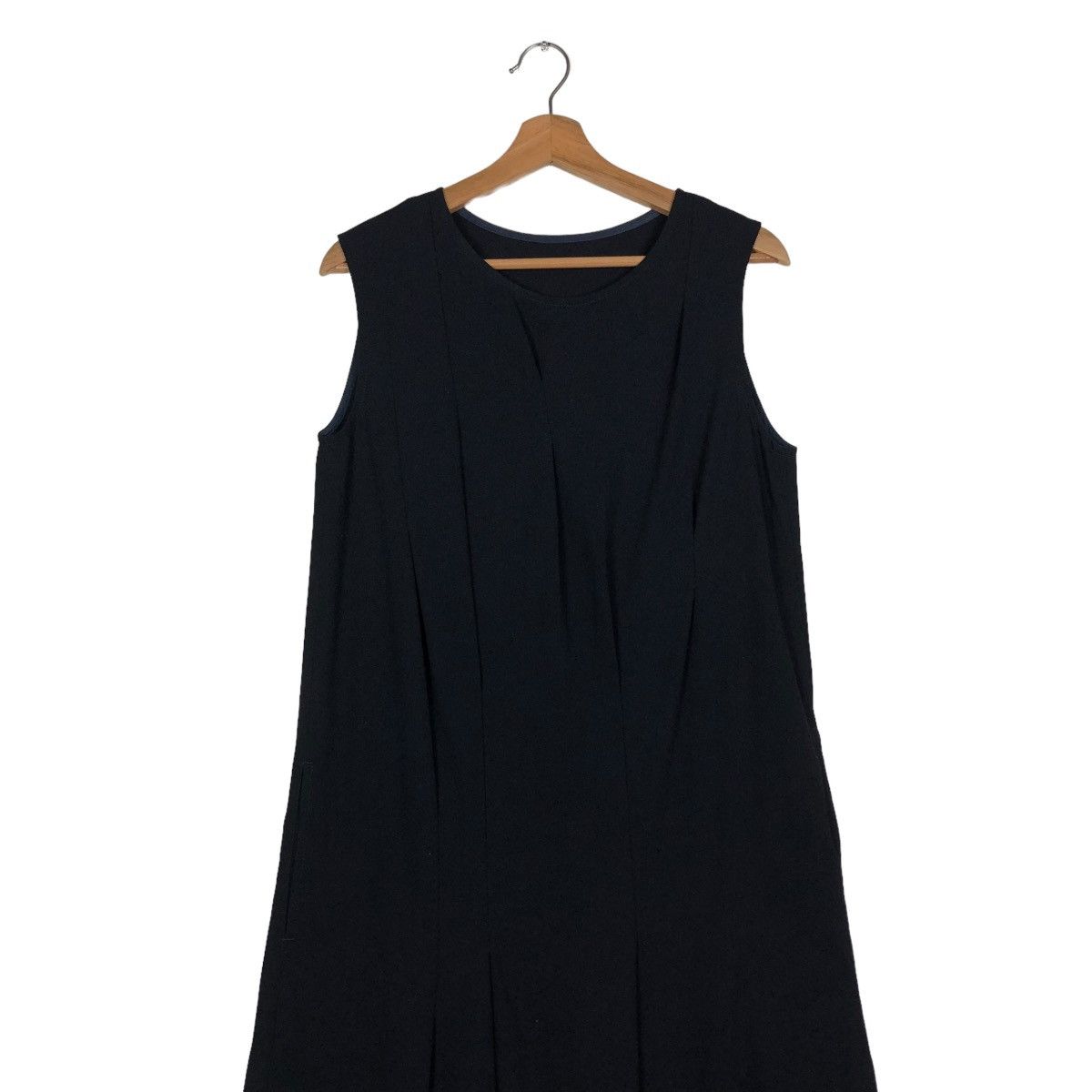 Yohji Yamamoto 🔥RICH BLACK LONG BLOUSE SLEEVELESS Y’S YOHJI YAMAMOTO Size M / US 6-8 / IT 42-44 - 4 Thumbnail