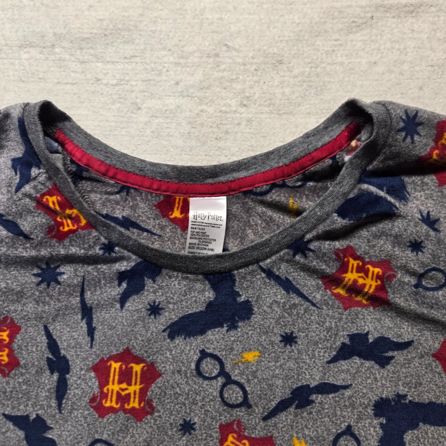 Vintage Harry Potter Sleep Shirt Super Soft Long Sleeve Adult Women's Size 3X Gray 22/24 Size XXL / US 16-18 / IT 52-54 - 2 Thumbnail