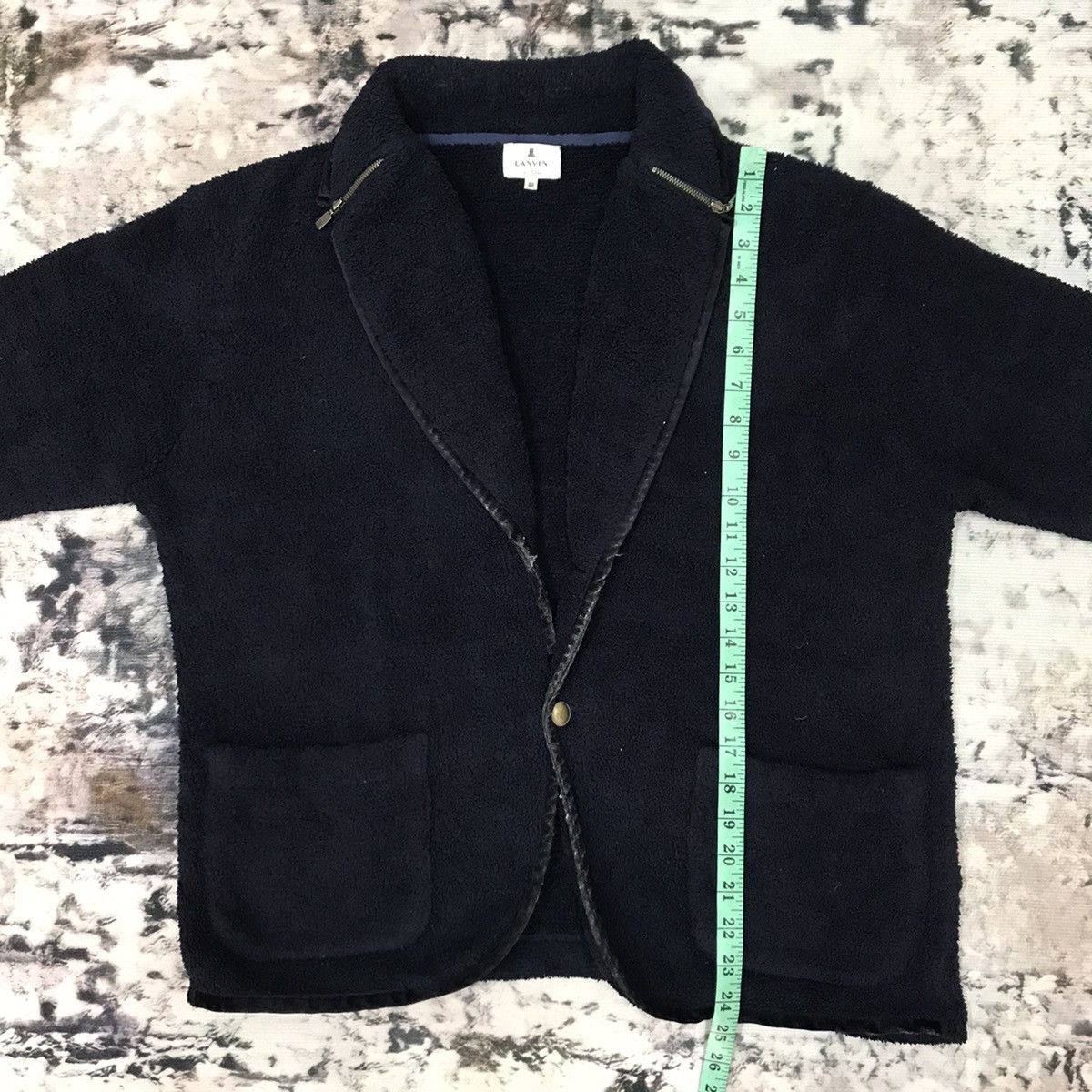 Designer × Japanese Brand × Lanvin Lanvin Open Neck Fleece Jacket Size US M / EU 48-50 / 2 - 12 Thumbnail