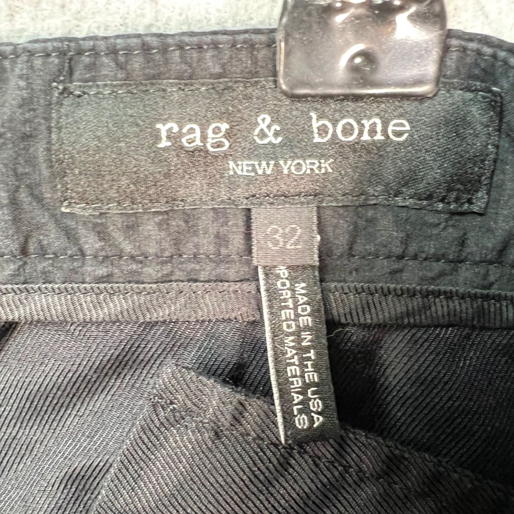 Rag & Bone rag & bone Slim-Fit Pants Men 32 Black Cotton Blend Pinstripe Design Chino Straight Fit 2 Size US 32 / EU 48 - 3 Thumbnail