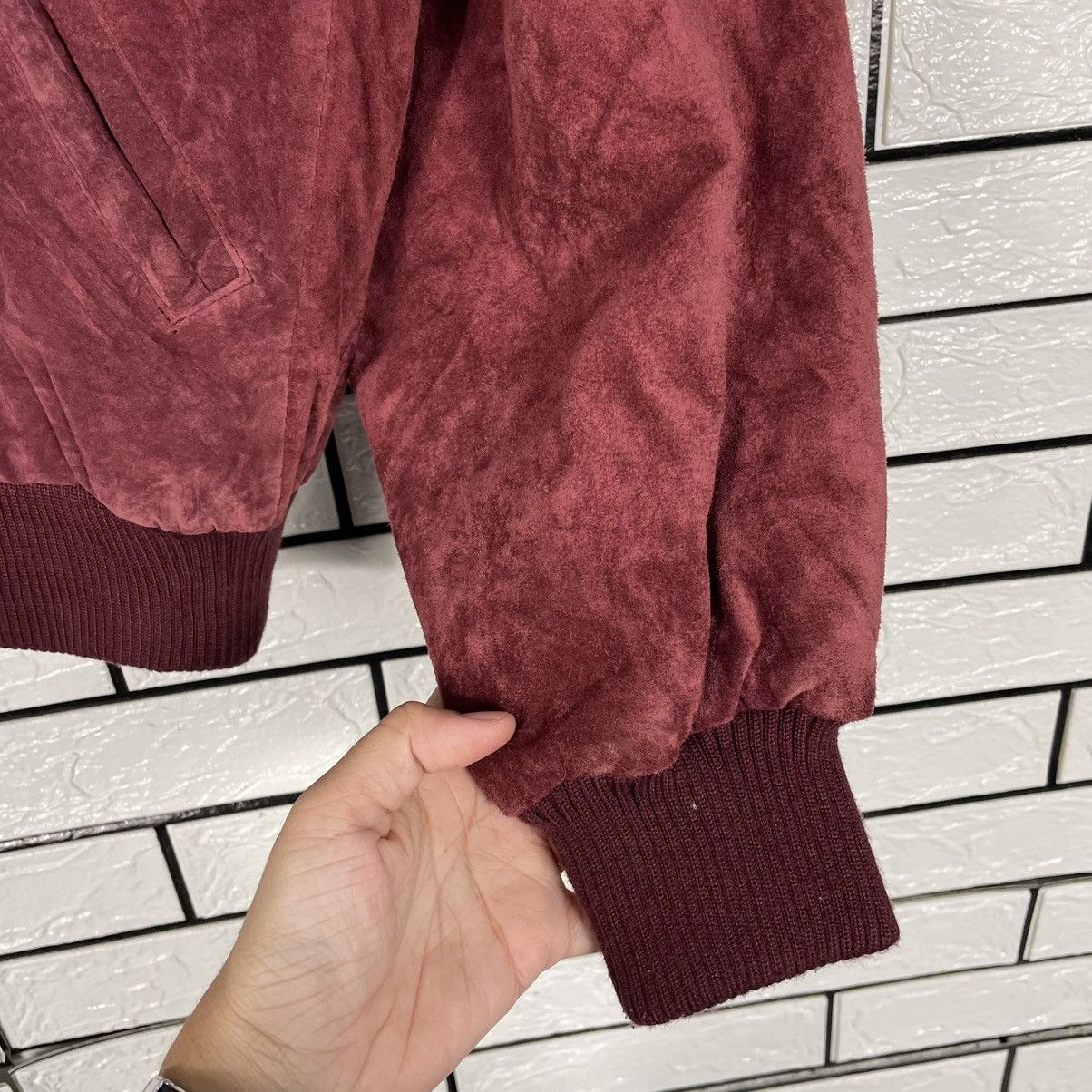 Other Artisanat Maroon Leather Bomber Jacket Size US M / EU 48-50 / 2 - 13 Thumbnail