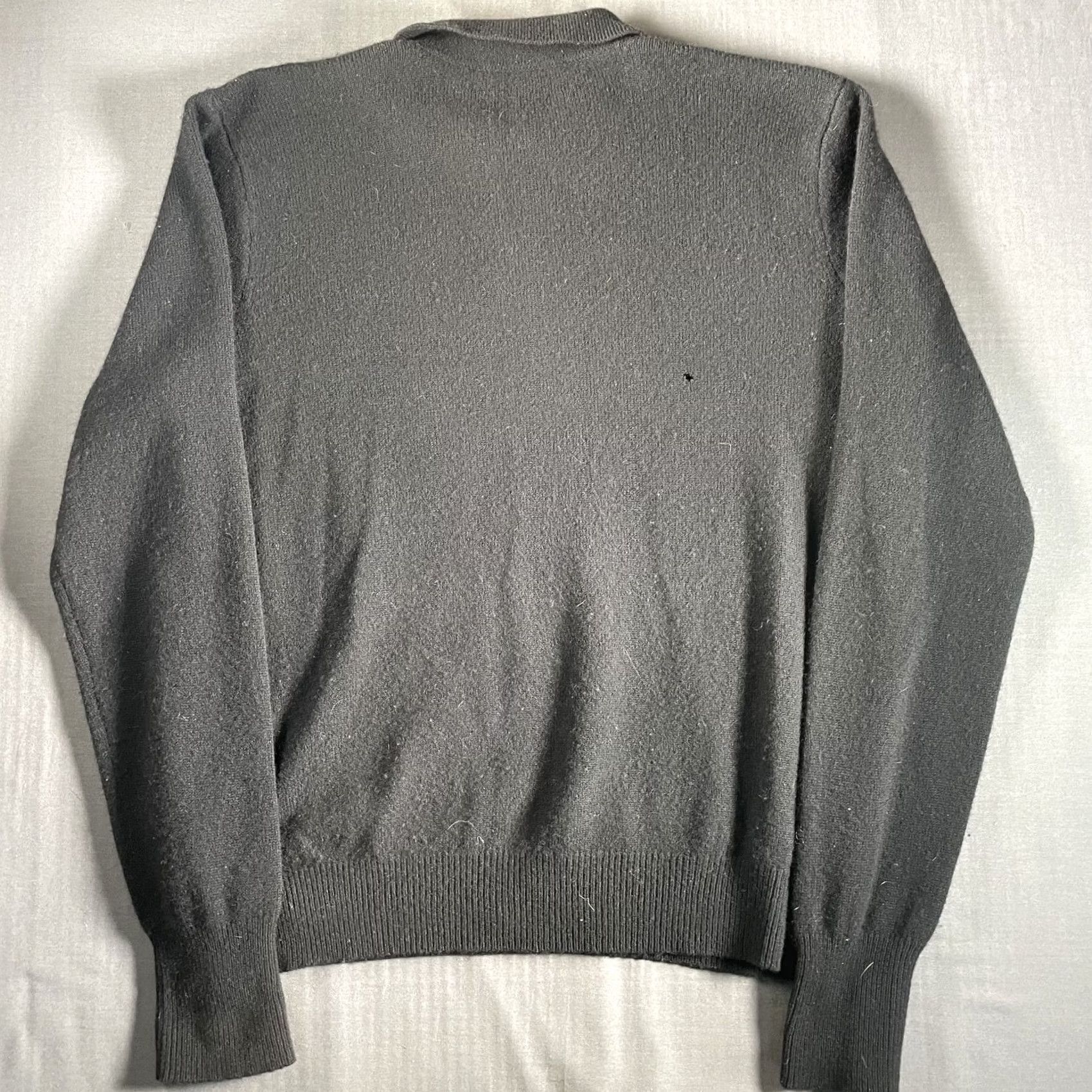 Polo Ralph Lauren VINTAGE Polo Ralph Lauren Sweater Mens Large Black Wool Long Sleeve Pullover Collared Size US L / EU 52-54 / 3 - 7 Thumbnail