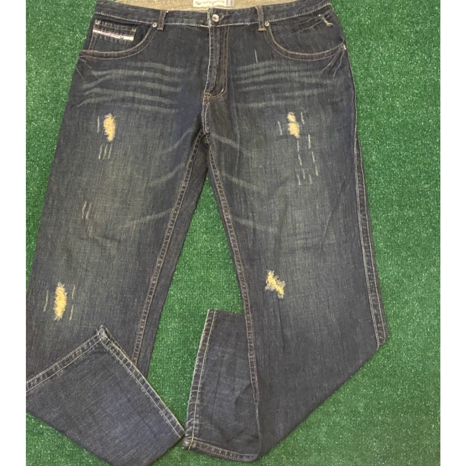 Vintage VINTAGE PACO Jeans Straight Baggy Grunge VTG Mens 36 Dark Blue 36x30 Distressed Skater Y2K Jeans Mens Size US 36 / EU 52 - 3 Thumbnail